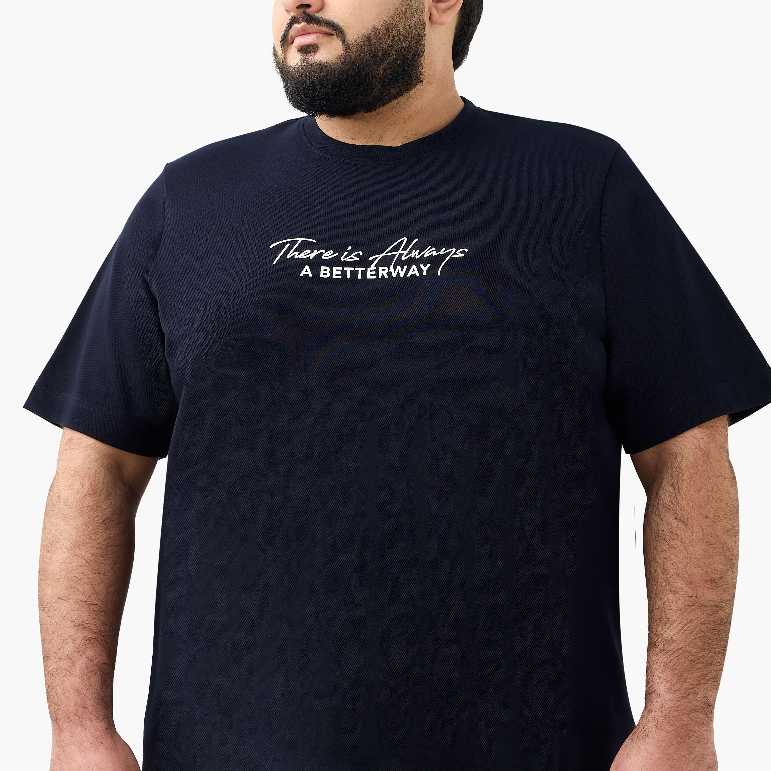 Men Regular Fit Crew Neck Short Sleeves Slogan Print T-shirt-men-clothing-tshirtsandpolos-tshirts-image-4