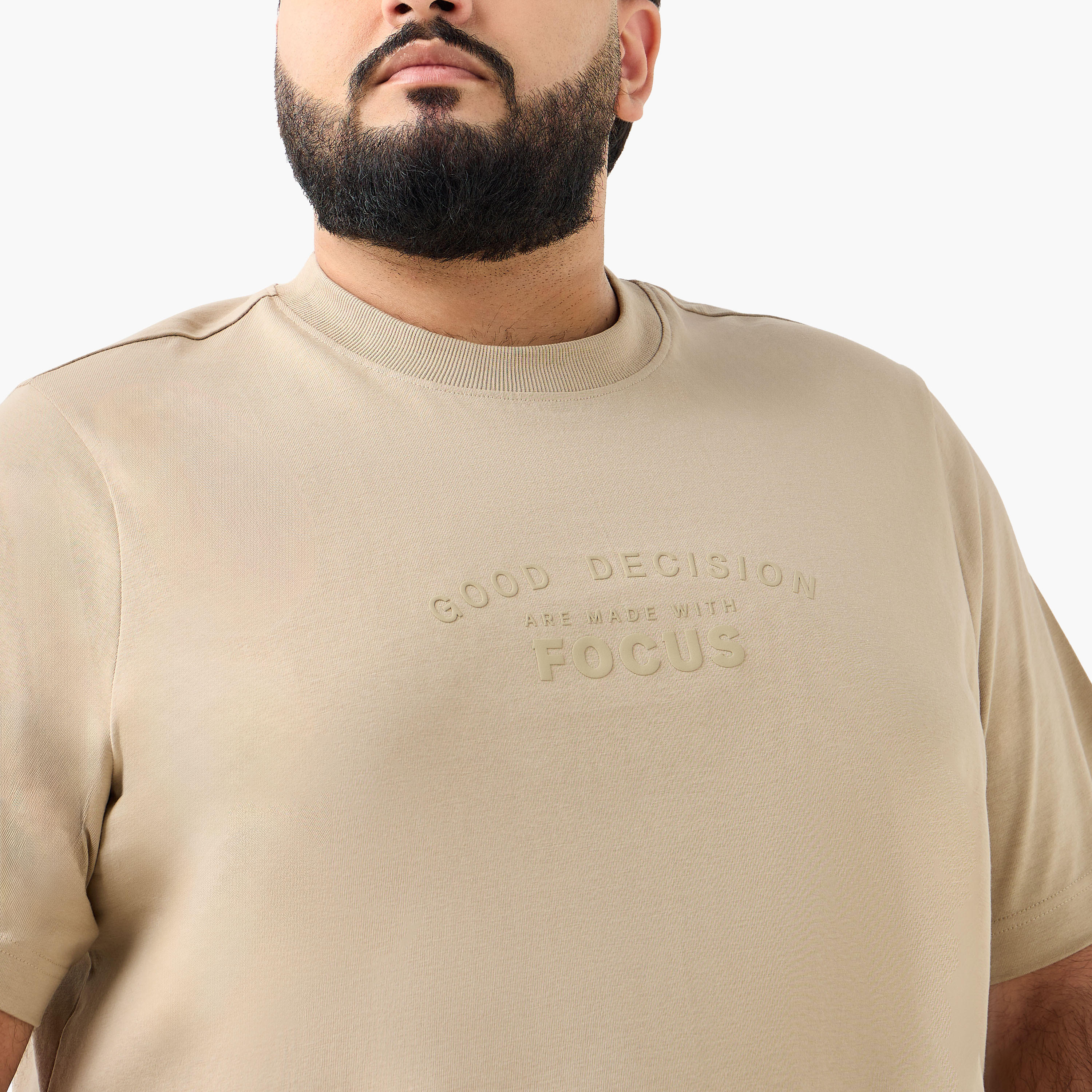 Men Regular Fit Crew Neck Short Sleeves Slogan Print T-shirt-men-clothing-tshirtsandpolos-tshirts-image-4
