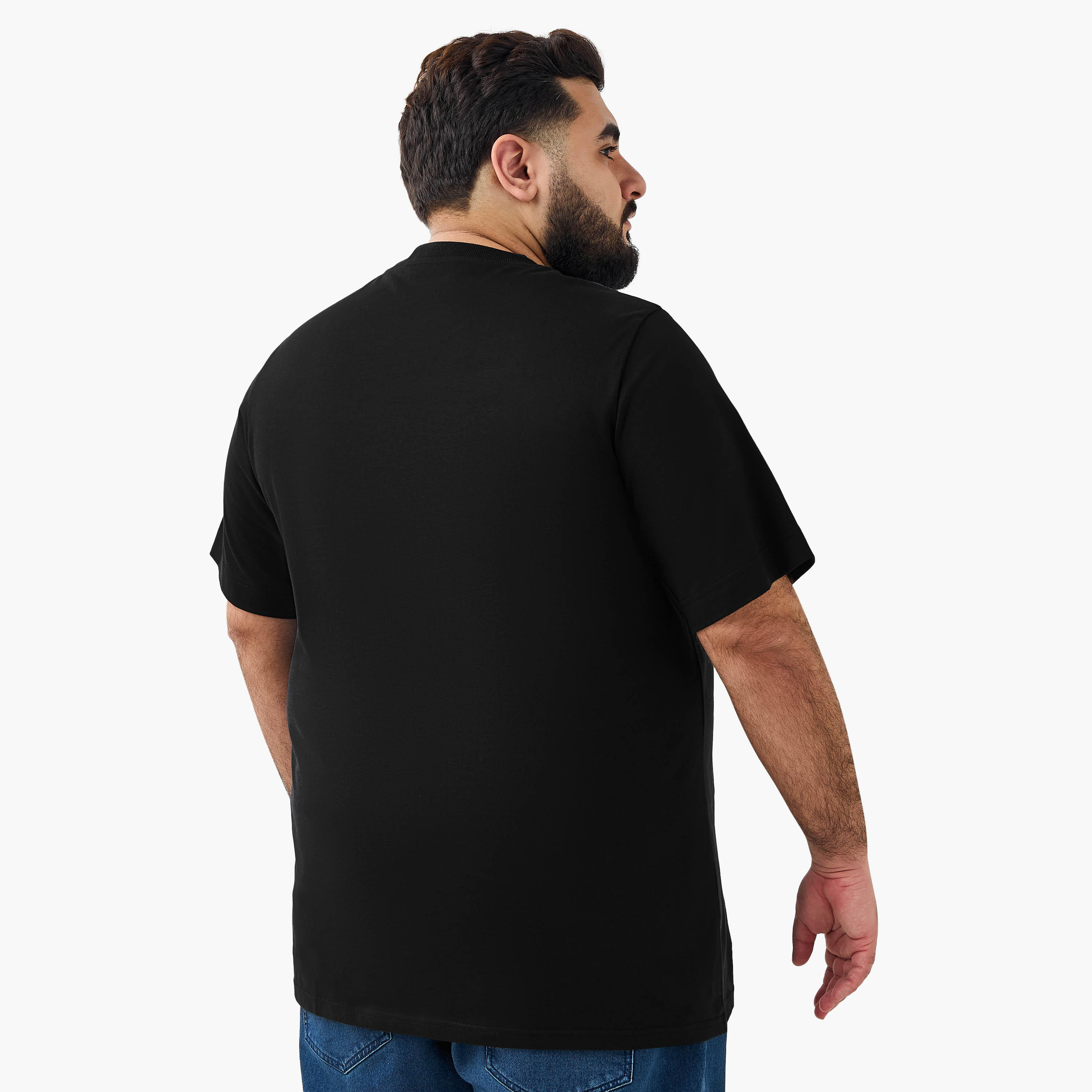 Men Regular Fit Crew Neck Short Sleeve Brooklyn New York Print T-shirt-men-clothing-tshirtsandpolos-tshirts-image-3