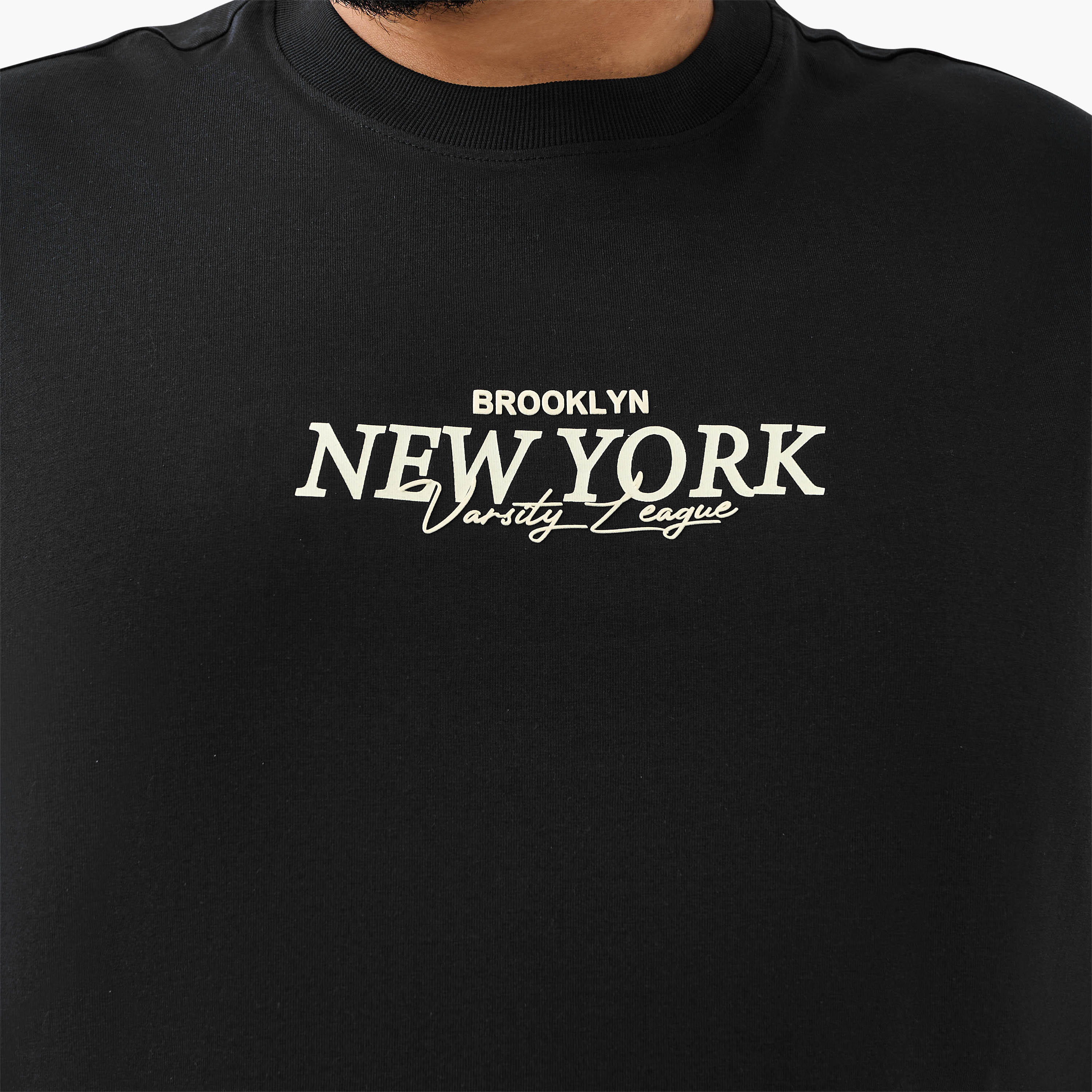 Men Regular Fit Crew Neck Short Sleeve Brooklyn New York Print T-shirt-men-clothing-tshirtsandpolos-tshirts-image-5
