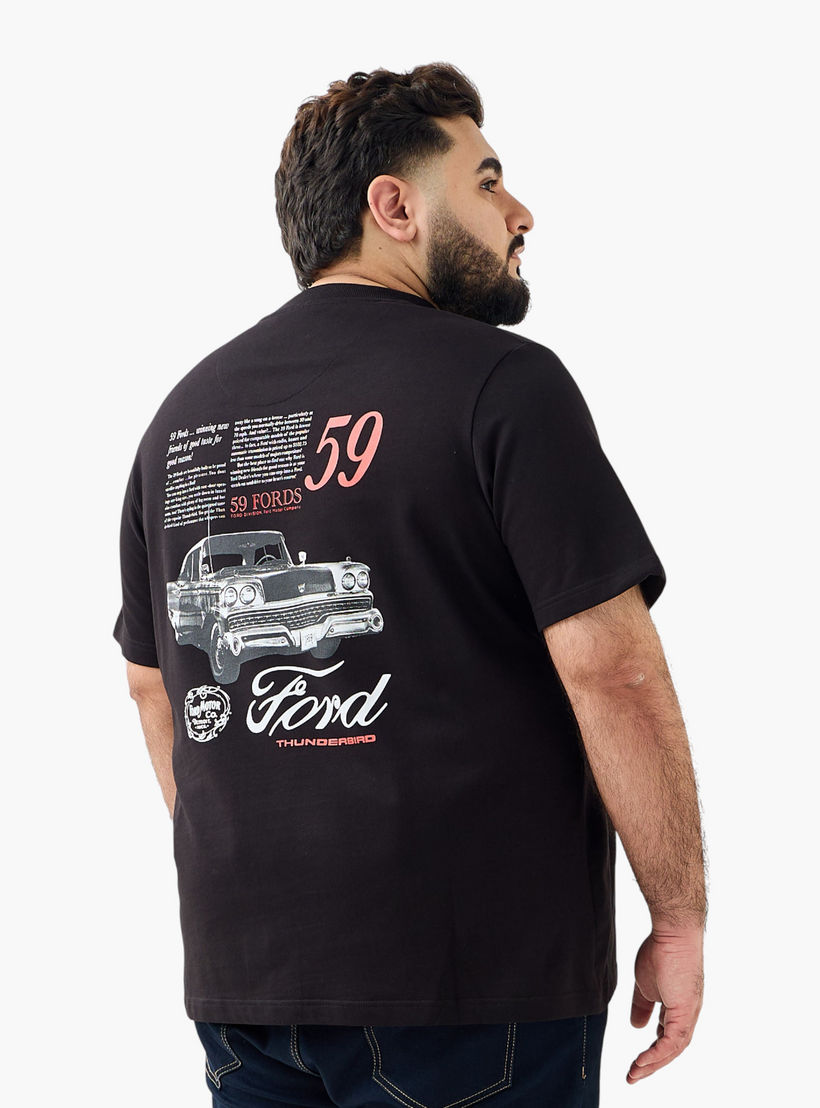 Men Crew Neck Short Sleeves Ford Print T-shirt-men-clothing-tshirtsandpolos-tshirts-image-3
