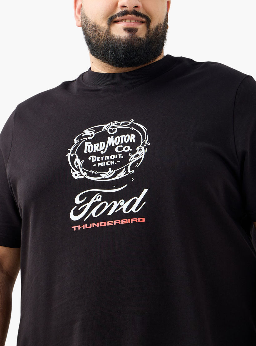 Men Crew Neck Short Sleeves Ford Print T-shirt-men-clothing-tshirtsandpolos-tshirts-image-4