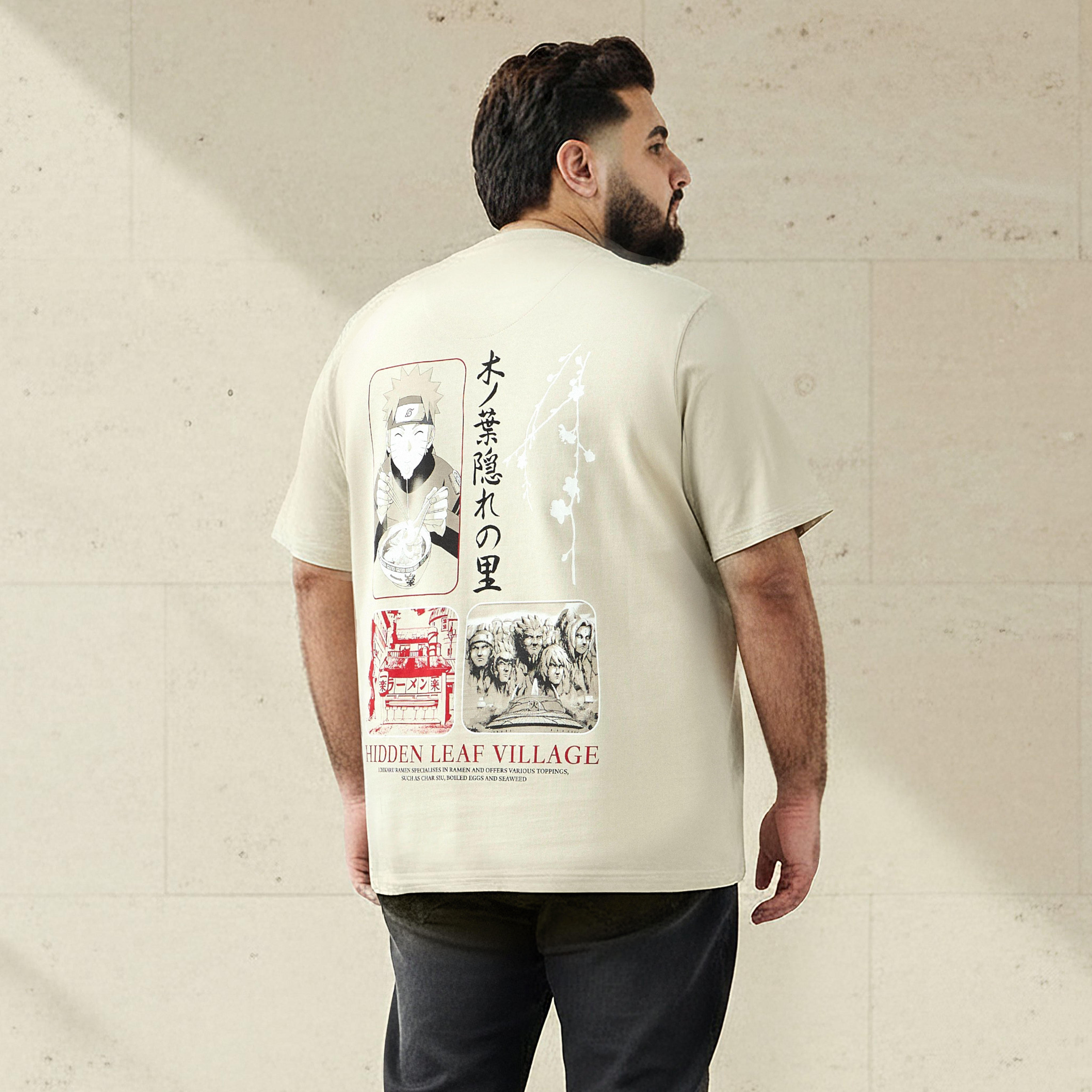 Men Regular Fit Crew Neck Short Sleeves Naruto Shippuden Print T-shirt-men-clothing-tshirtsandpolos-tshirts-image-1