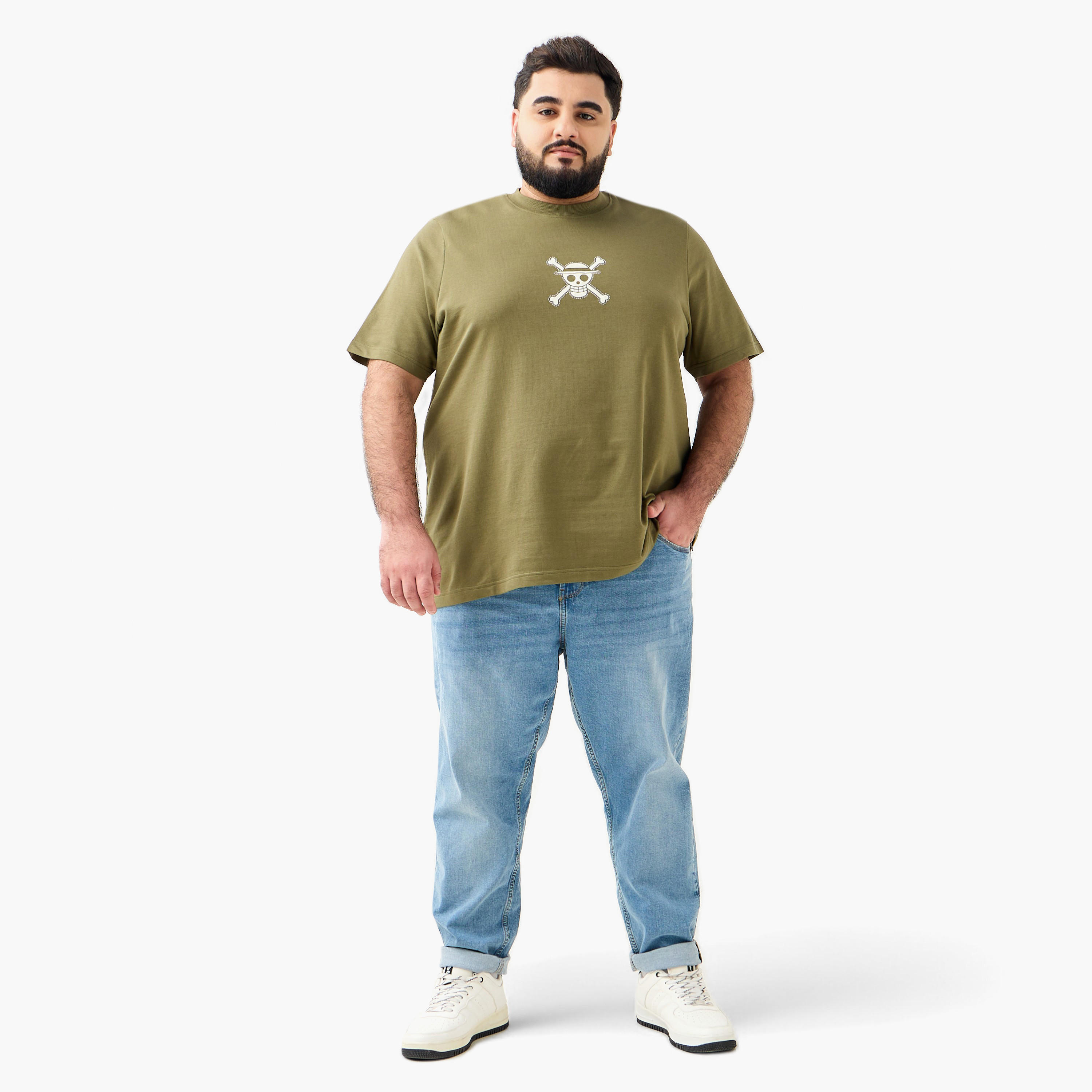 Men Regular Fit Crew Neck Short Sleeves One Piece Print T-shirt-men-clothing-tshirtsandpolos-tshirts-image-2