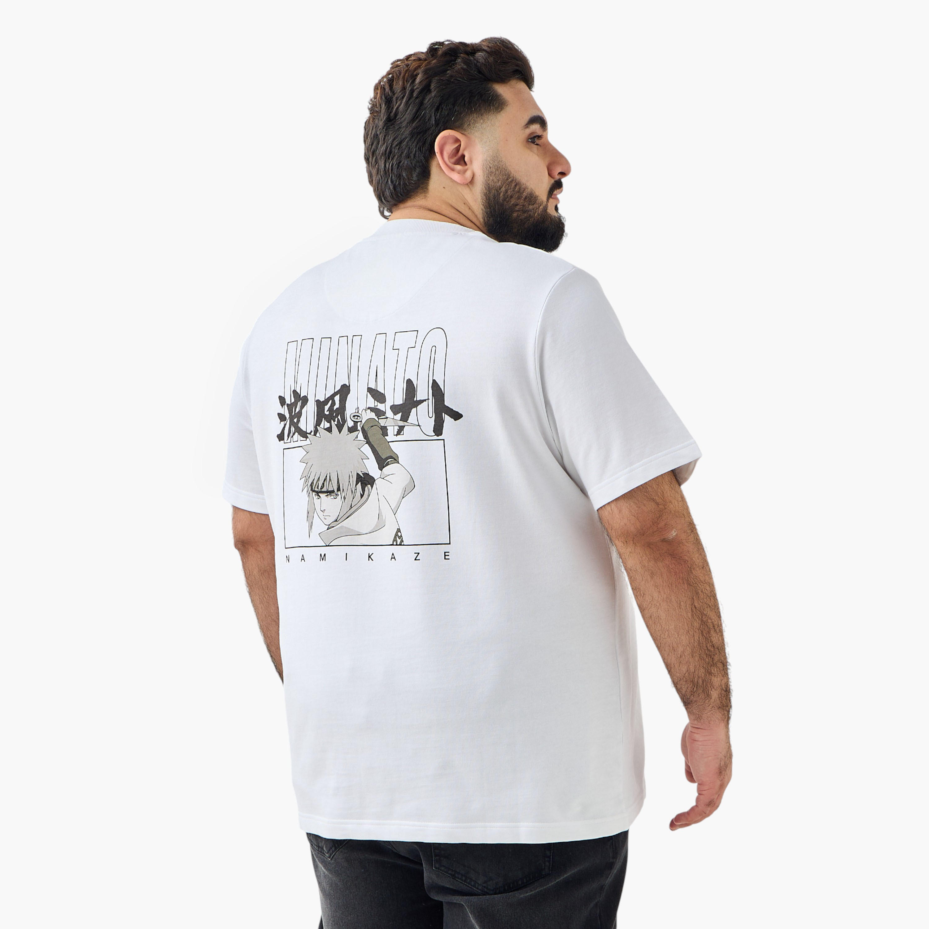 Men Regular Fit Crew Neck Short Sleeve Minato Namikaze Print T-shirt-men-clothing-tshirtsandpolos-tshirts-image-3