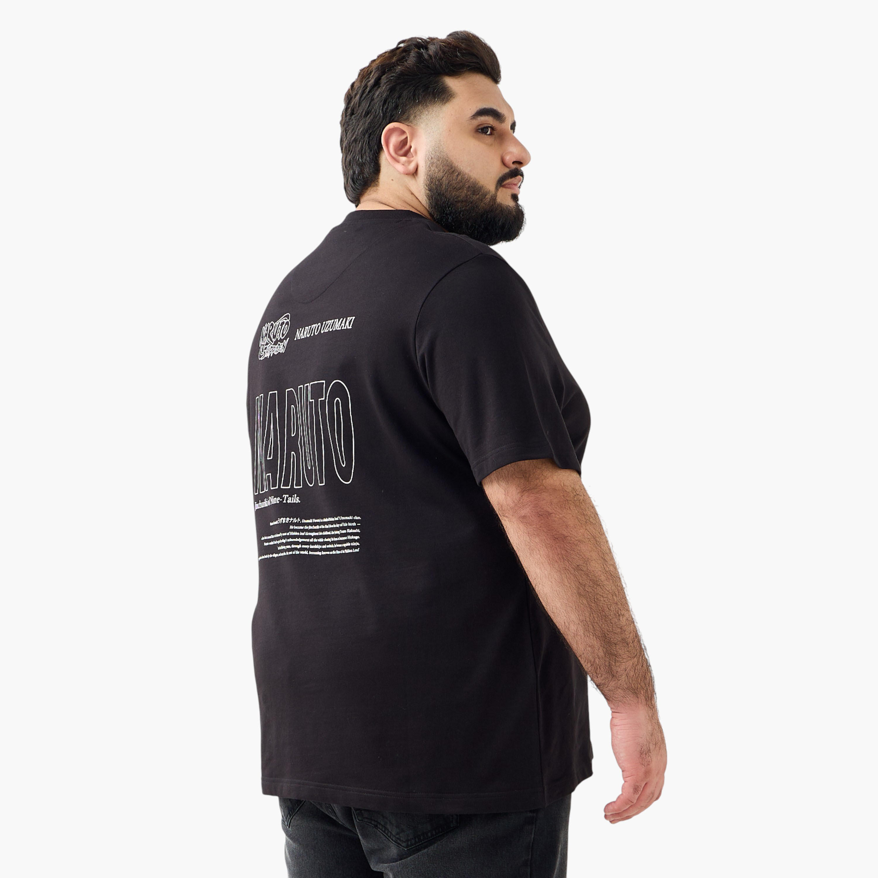 Men Regular Fit Crew Neck Short Sleeve Naruto Print T-shirt-men-clothing-tshirtsandpolos-tshirts-image-3