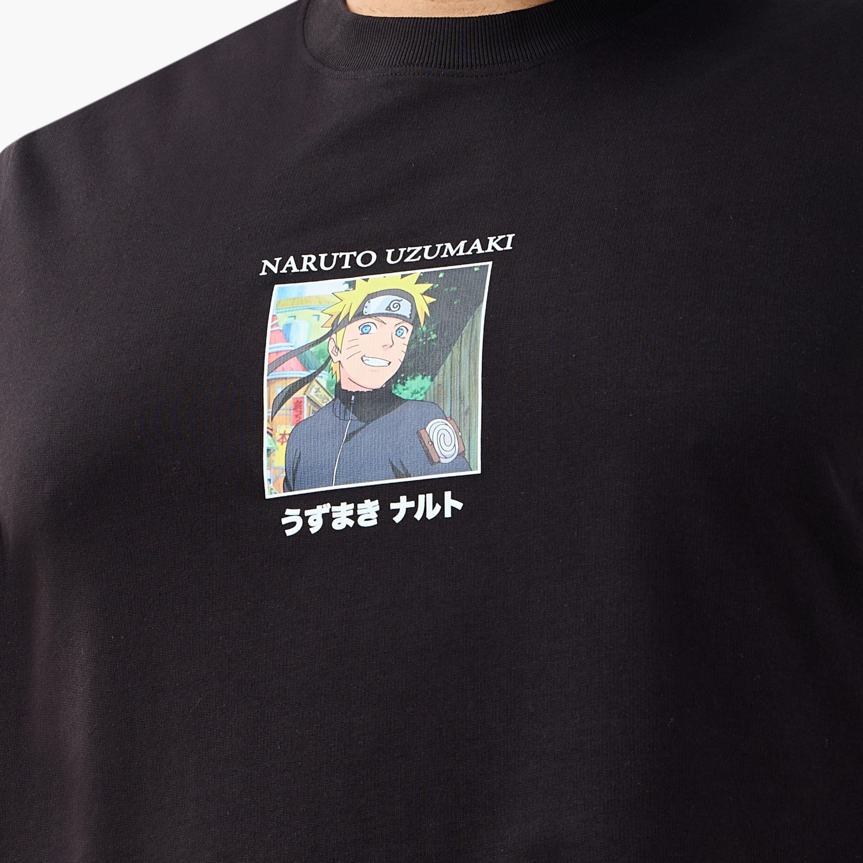 Men Regular Fit Crew Neck Short Sleeve Naruto Print T-shirt-men-clothing-tshirtsandpolos-tshirts-image-4
