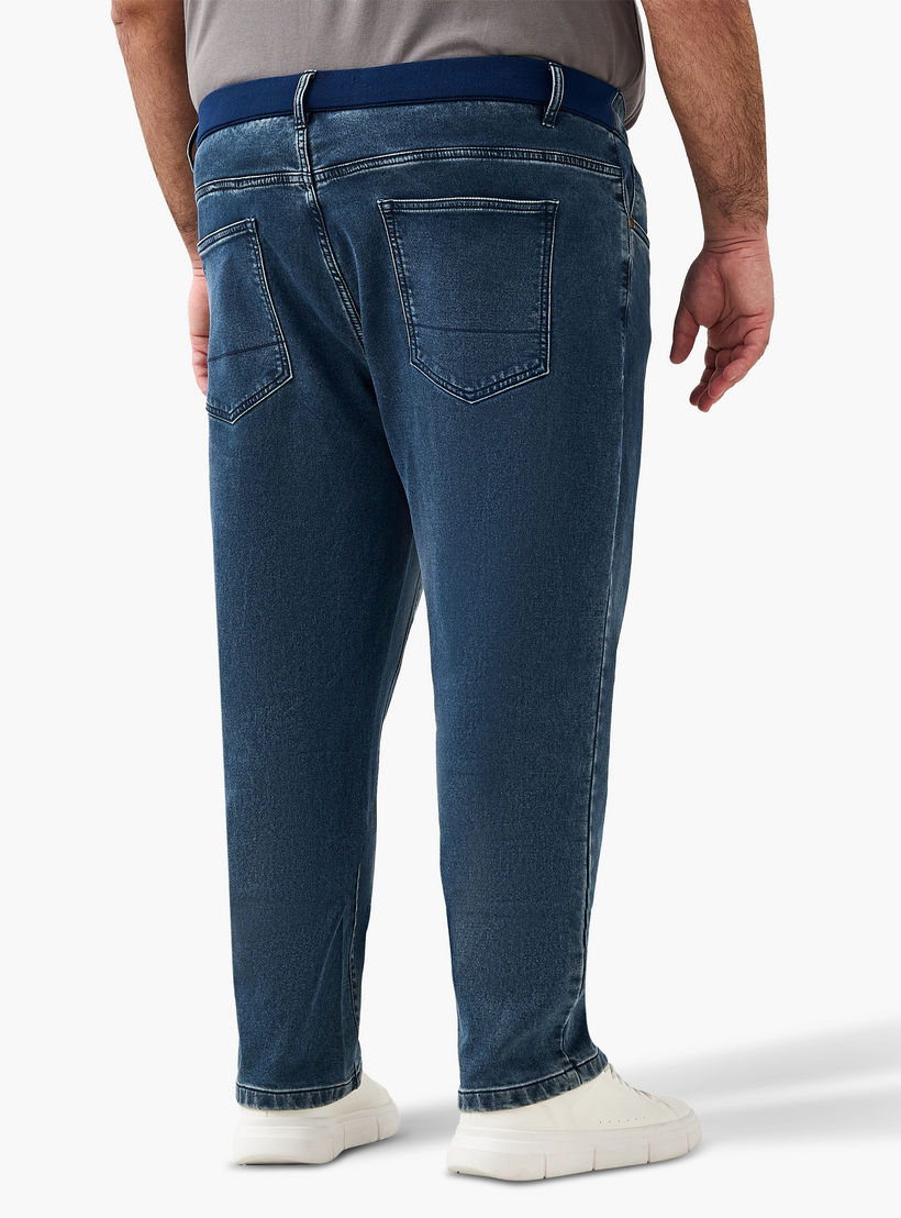 بنطلون جينز رجالي رياضي بقصة عادية وخصر مرن-men-clothing-bottoms-jeans-image-3