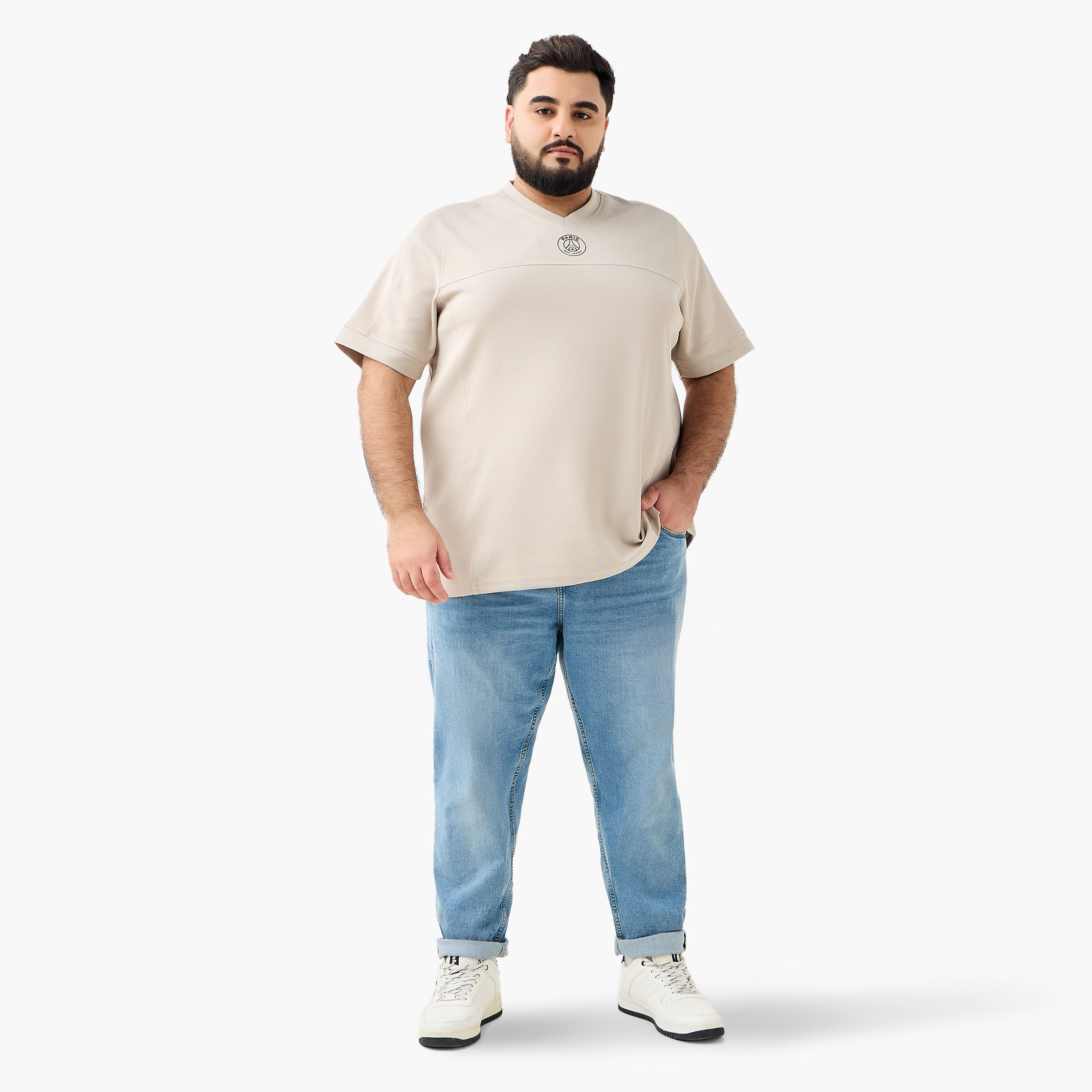 Men Regular Fit V-neck Short Sleeves Printed T-shirt-men-clothing-tshirtsandpolos-tshirts-image-2