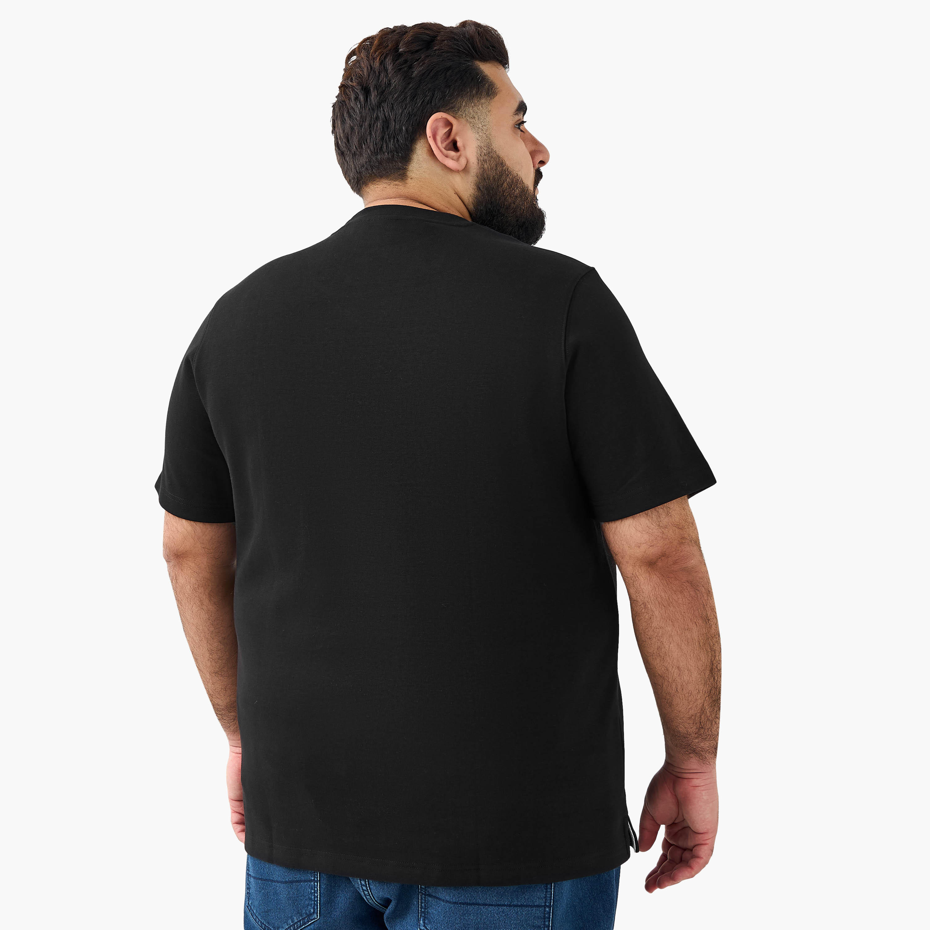 تيشيرت رجالي بطبعات وقصة عادية وياقة ضيقة وأكمام قصيرة-men-clothing-coordsets-image-3
