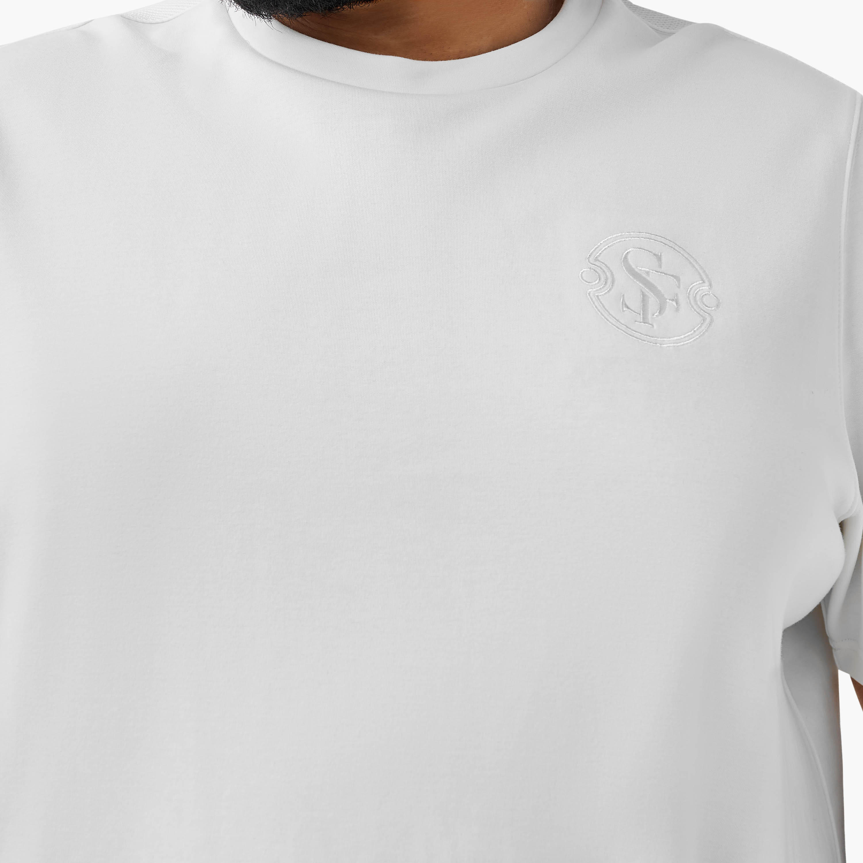 تيشيرت مطرز بأكمام قصيرة وياقة ضيقة وقصة عادية للرجال-men-clothing-tshirtsandpolos-tshirts-image-5