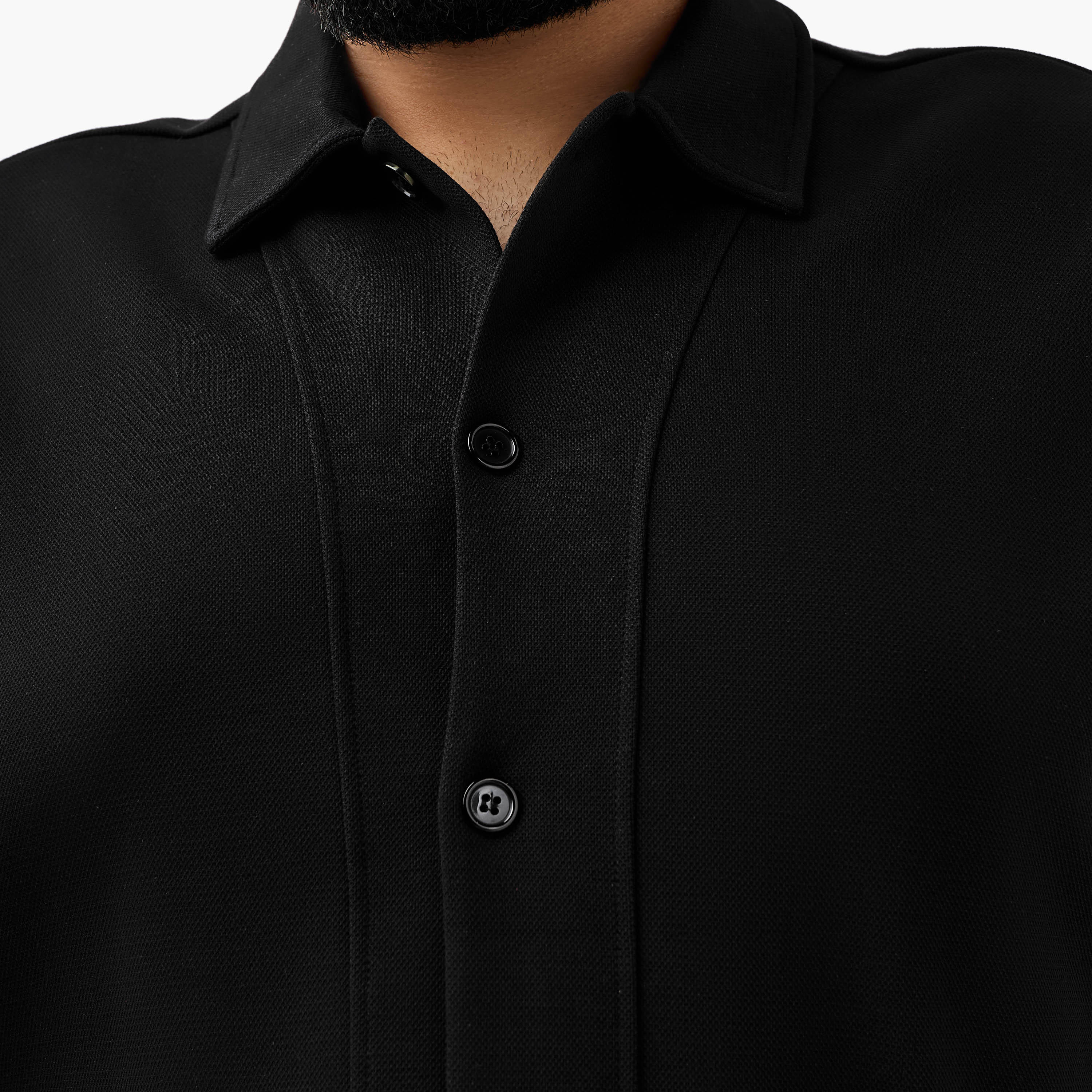 Men Regular Fit Collared Embroidered Short Sleeve Shirt-men-clothing-shirts-image-5