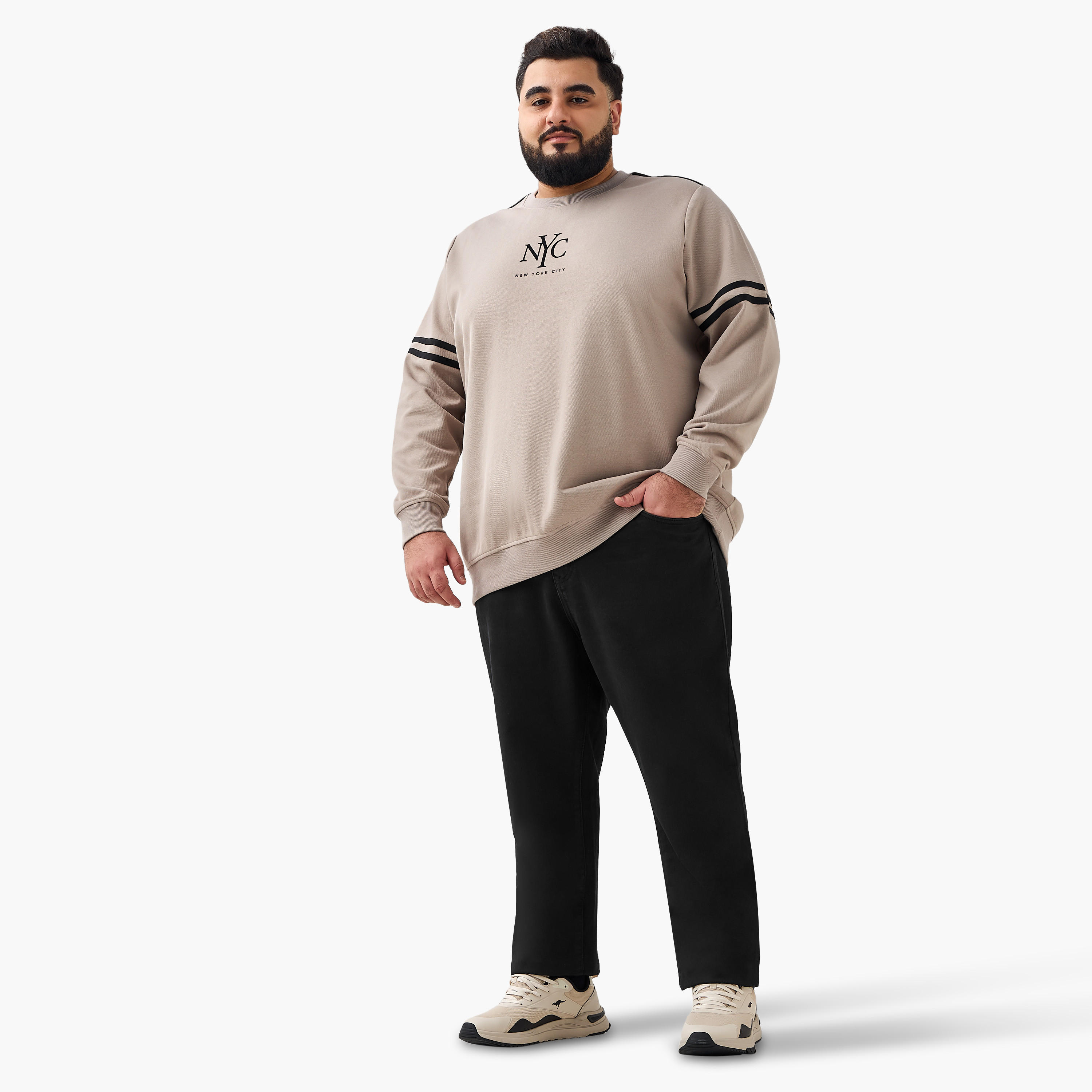 سويت شيرت رجالي قطن بطبعات وقصة عادية-men-winterwear-hoodiesandsweatshirts-image-2