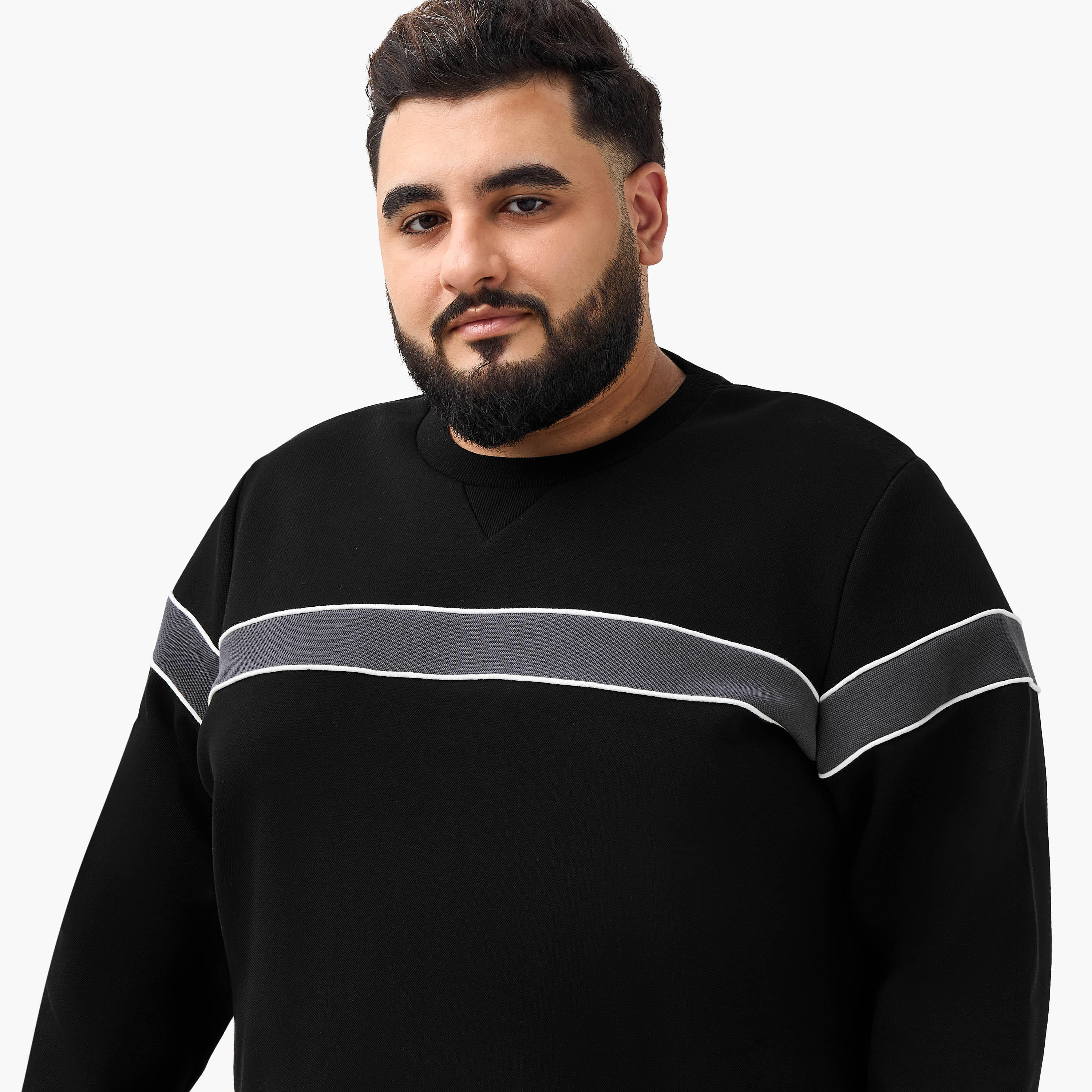 Men Regular Fit Striped Cotton Sweatshirt-men-winterwear-hoodiesandsweatshirts-image-4