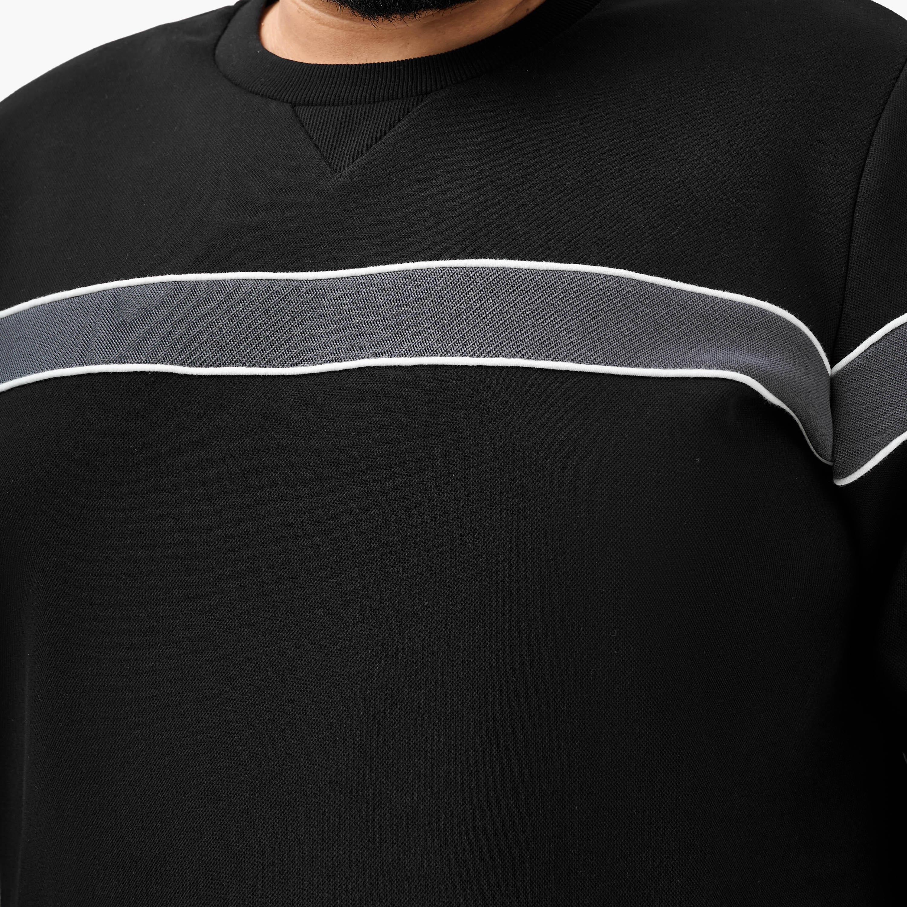 Men Regular Fit Striped Cotton Sweatshirt-men-winterwear-hoodiesandsweatshirts-image-5