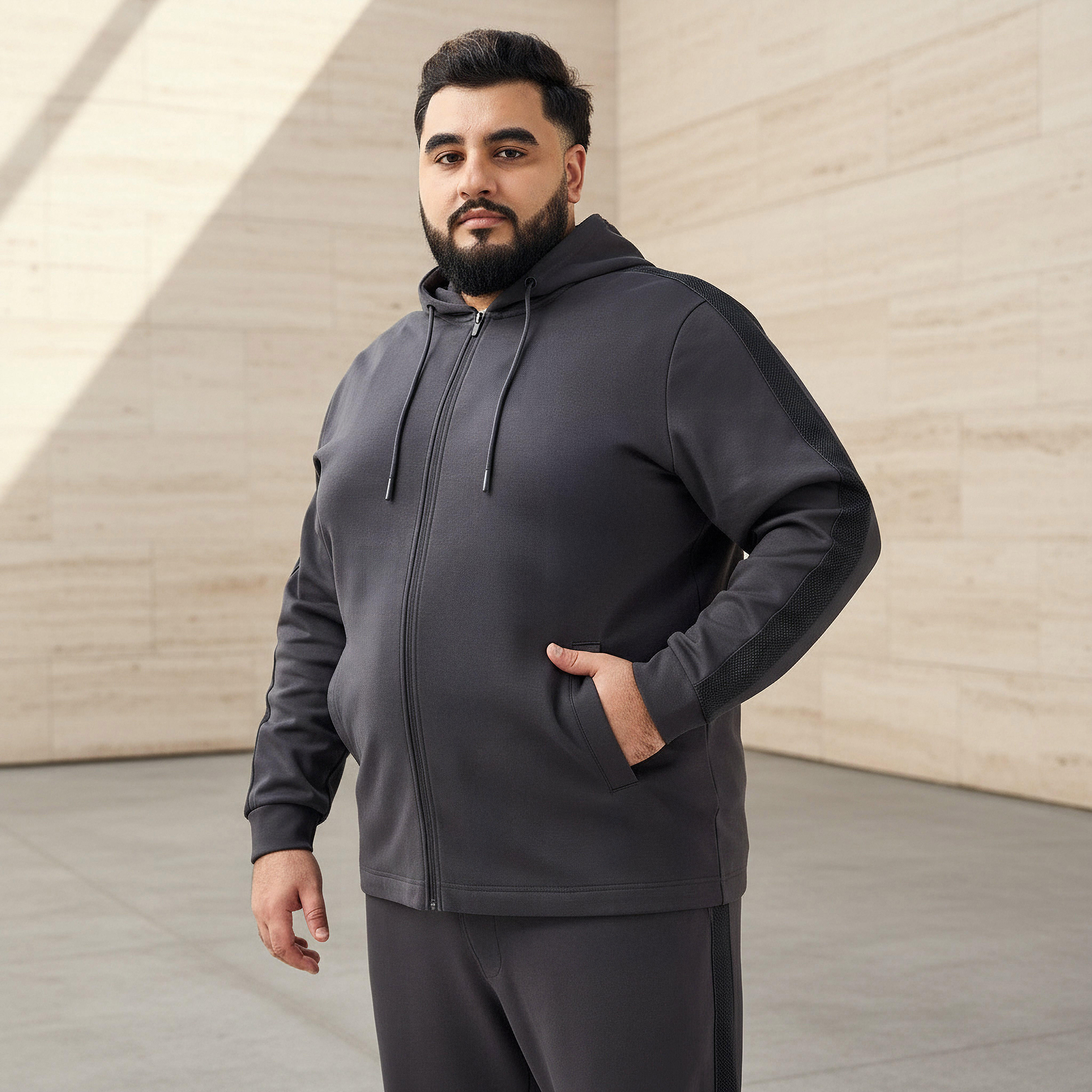 Men Zip-Through Hooded Sweatshirt-men-winterwear-hoodiesandsweatshirts-image-1