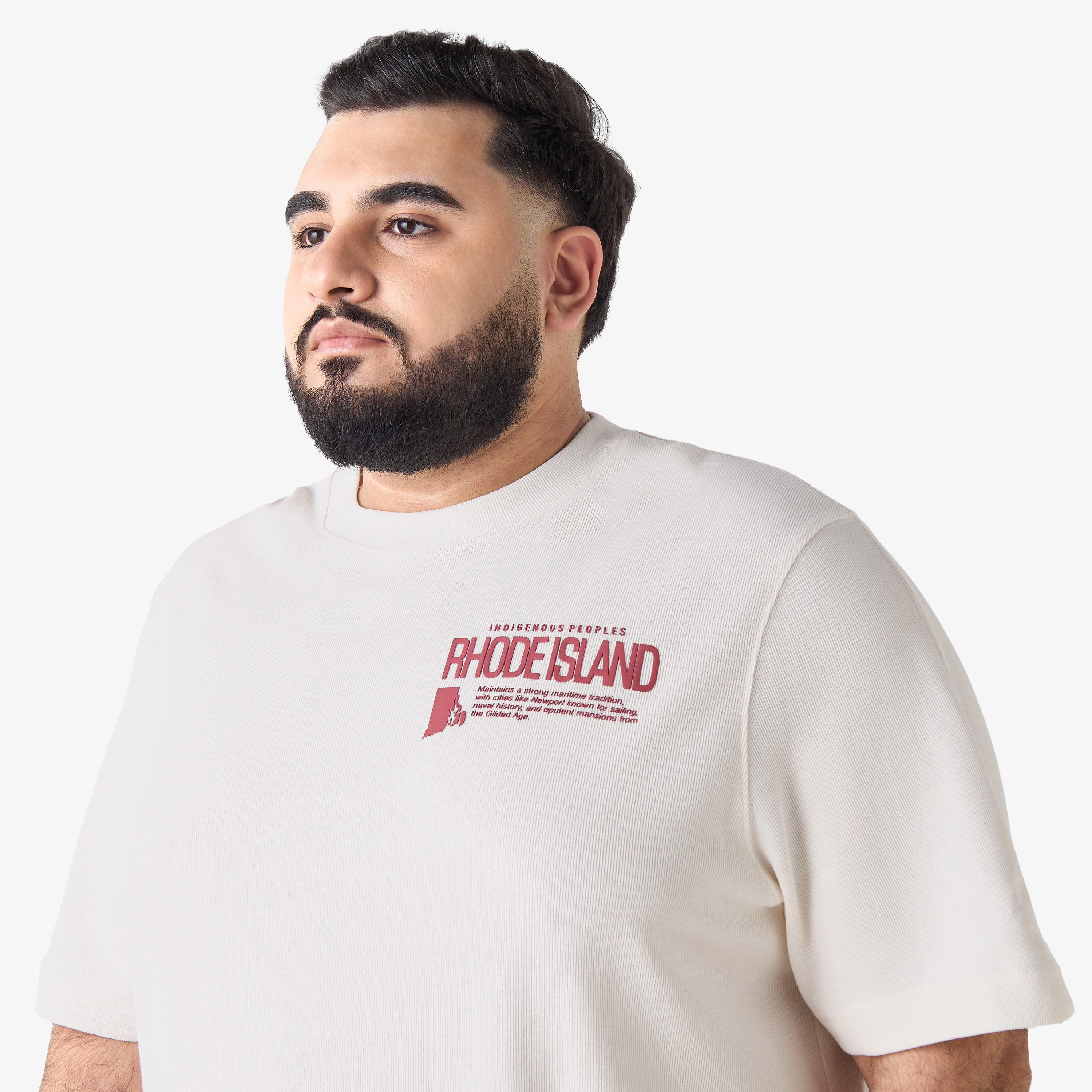 Men Regular Fit Crew Neck Short Sleeves Rhode Island Print T-shirt-men-clothing-tshirtsandpolos-tshirts-image-6