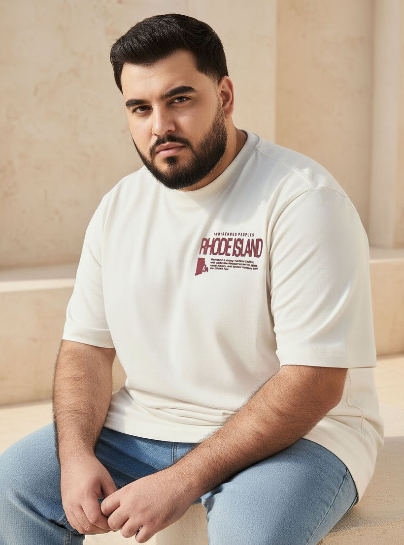 Men Regular Fit Crew Neck Short Sleeves Rhode Island Print T-shirt-men-clothing-tshirtsandpolos-tshirts-image-2