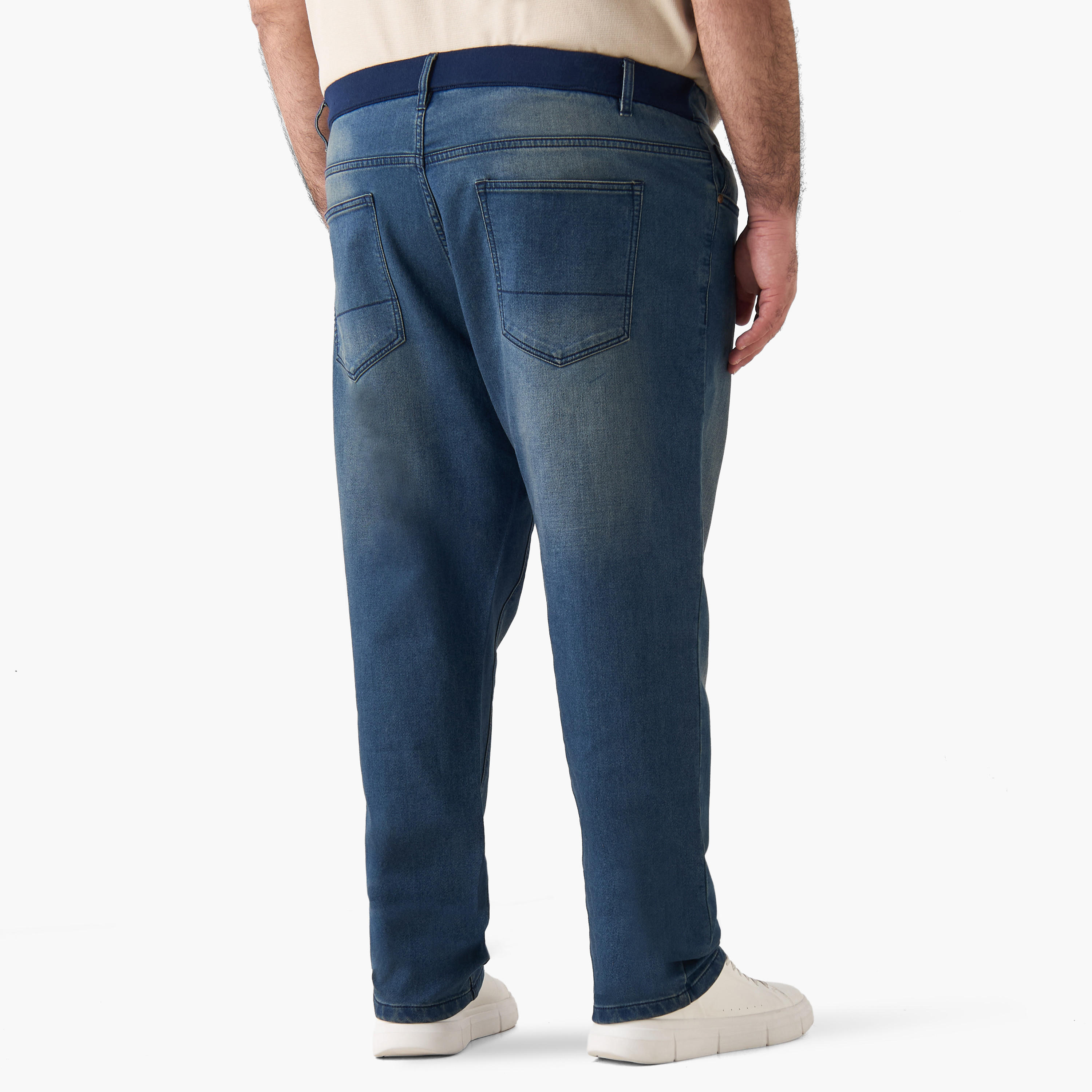 Men Relaxed Fit Flexi Waist Jeans-men-clothing-bottoms-jeans-image-4