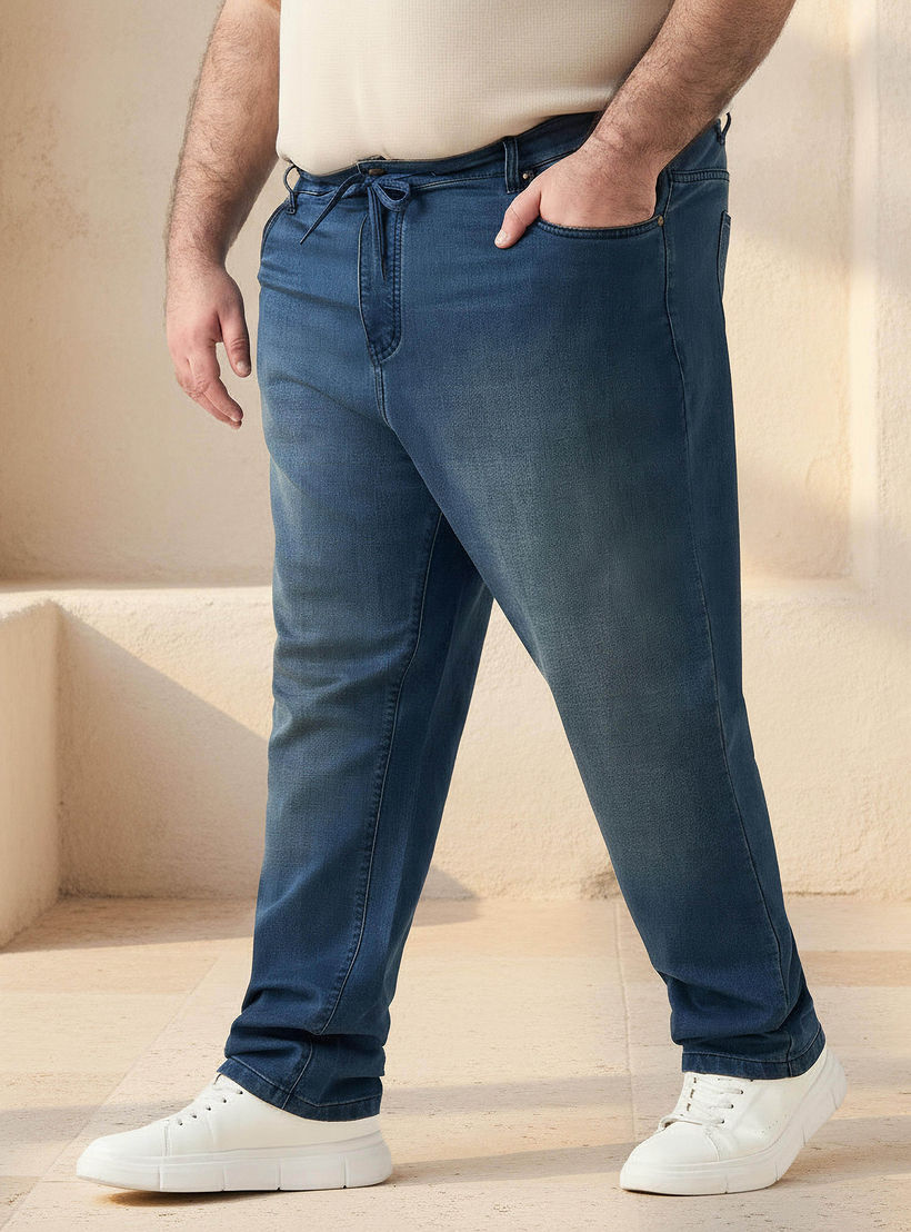 بنطلون جينز رجالي بقصة مريحة وخصر مرن-men-clothing-bottoms-jeans-image-1