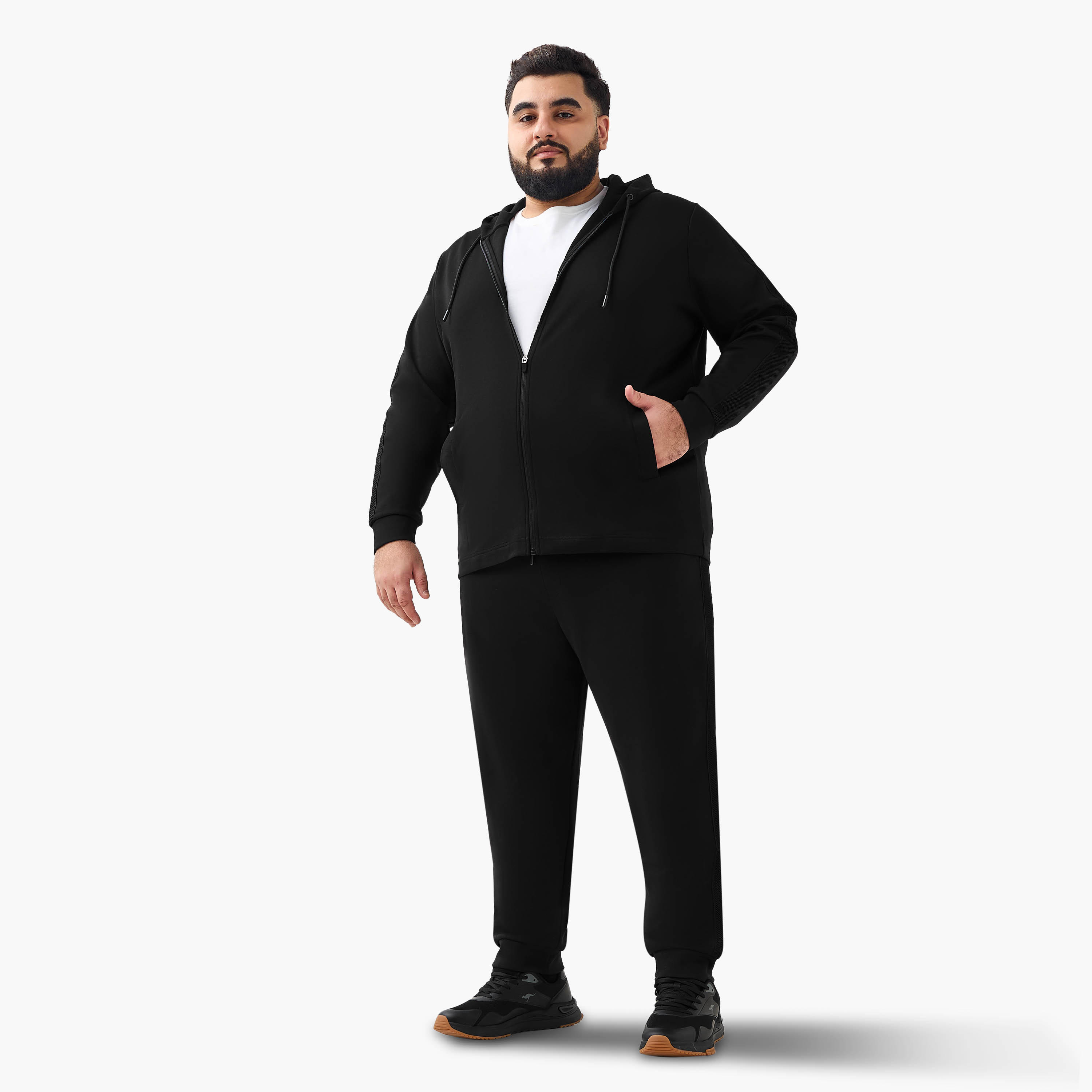 Men Regular Fit Joggers with Pockets-men-clothing-bottoms-joggers-image-2