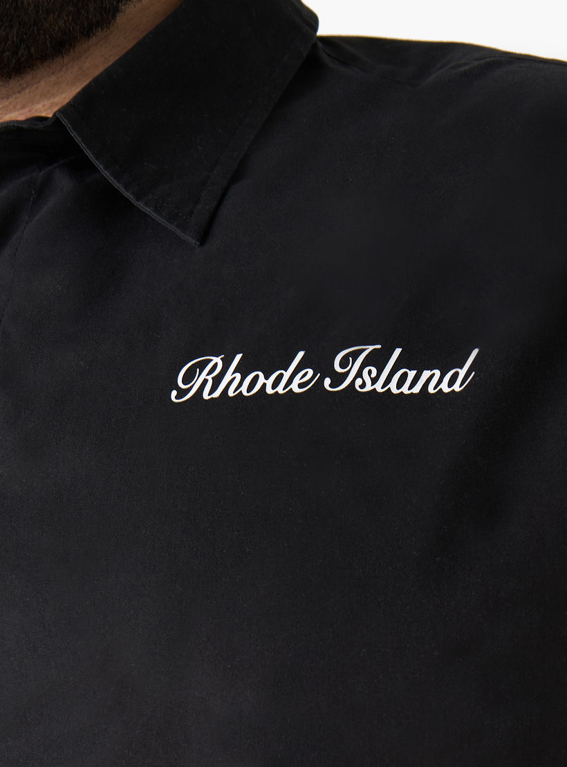 Men Regular Fit Collared Rhode Island Print Short Sleeves Shirt-men-clothing-shirts-image-6