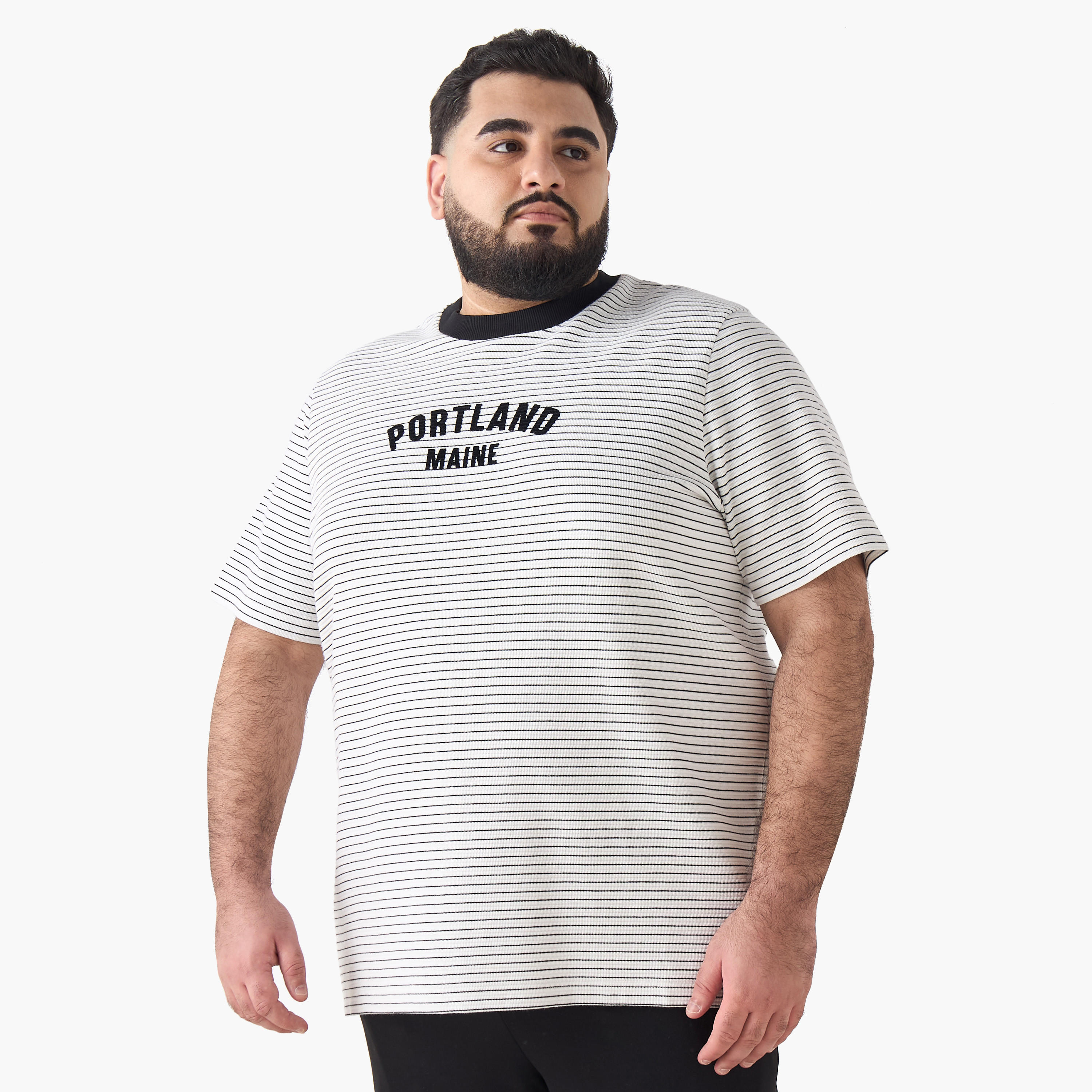 Men Regular Fit Crew Neck Short Sleeves Portland Printed T-shirt-men-clothing-tshirtsandpolos-tshirts-image-3