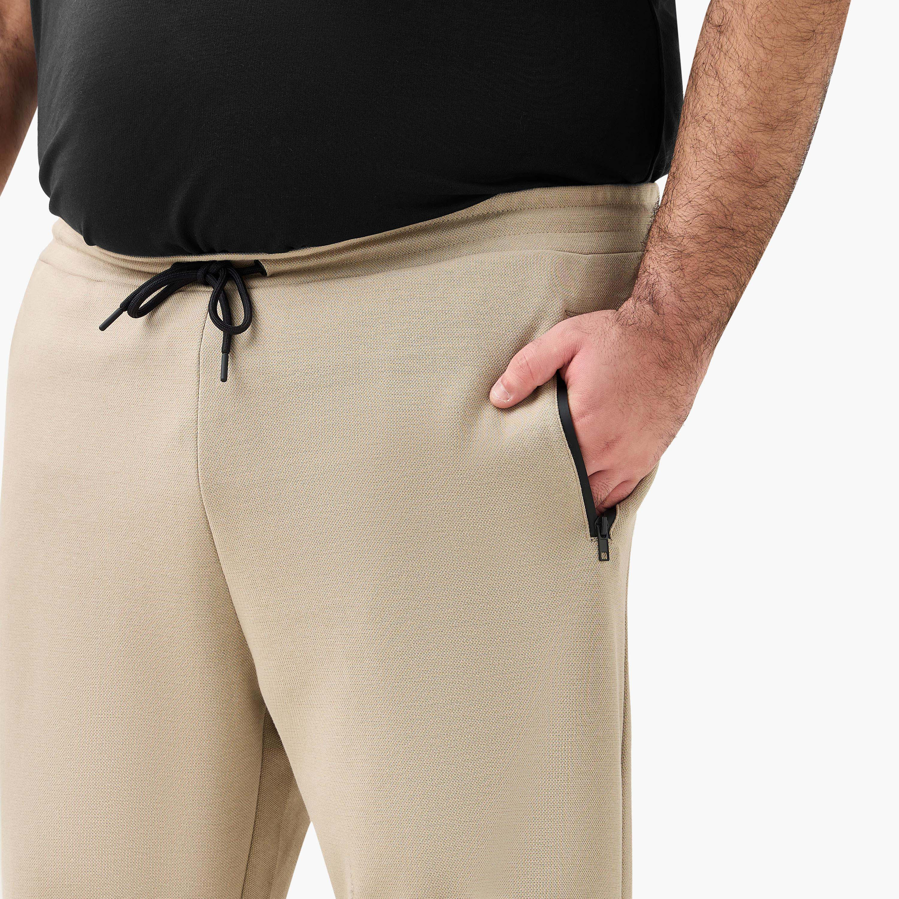 بنطلون رياضي بقصّة عادية وتفاصيل مغايرة للرجال-men-clothing-bottoms-joggers-image-4