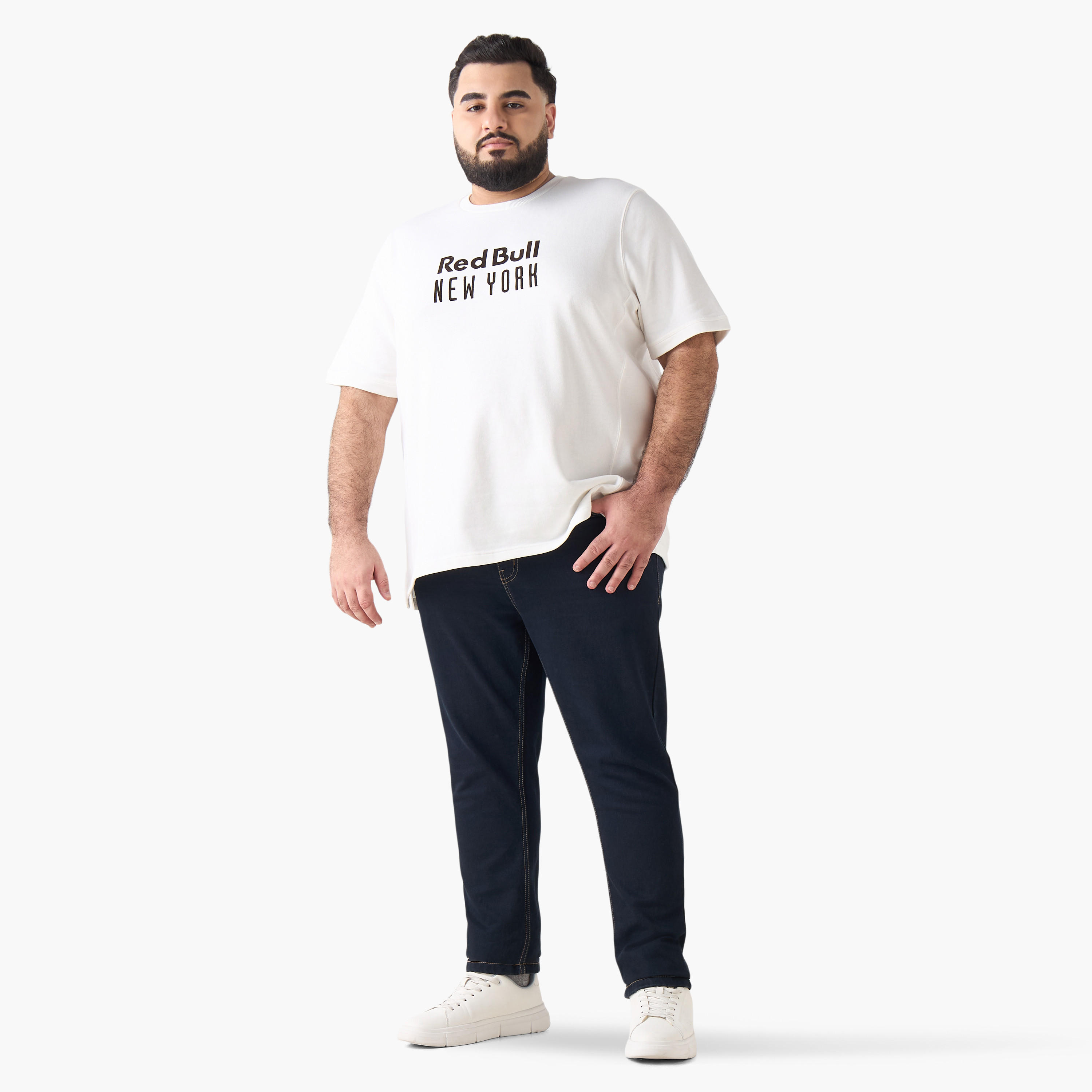 Men Regular Fit Round Neck Short Sleeve Red Bull New York Print T-shirt-men-clothing-tshirtsandpolos-tshirts-image-3