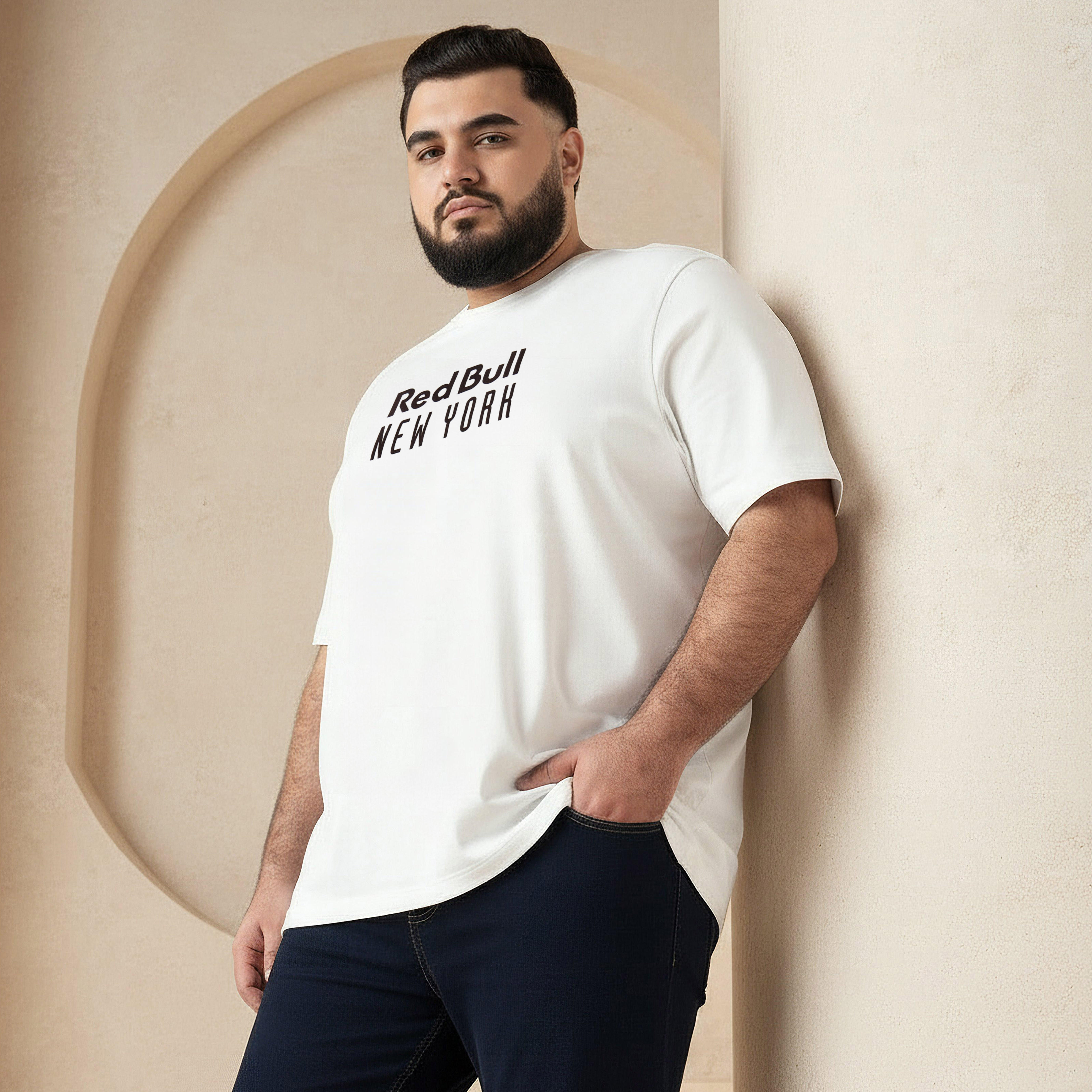 Men Regular Fit Round Neck Short Sleeve Red Bull New York Print T-shirt-men-clothing-tshirtsandpolos-tshirts-image-1