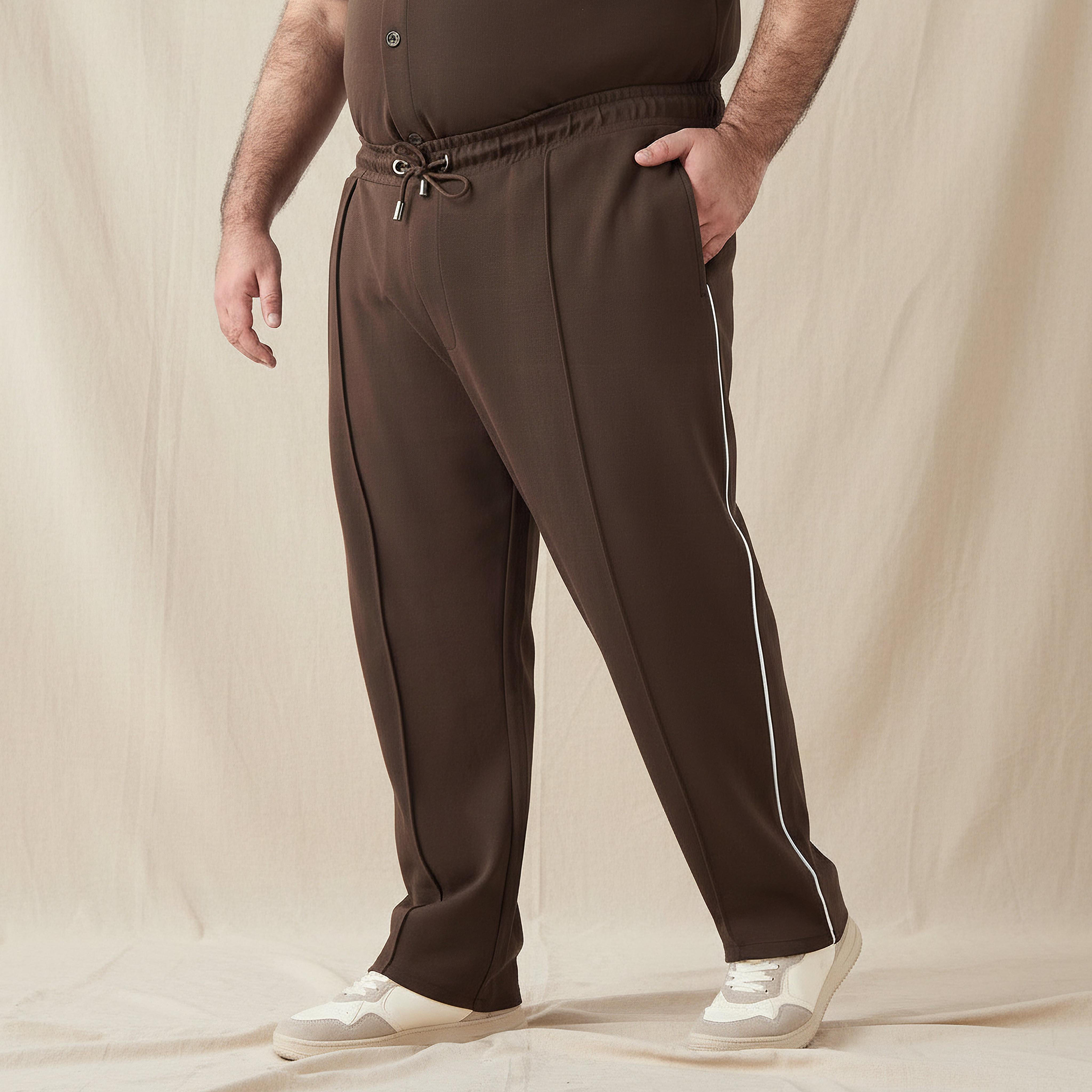 Men Relaxed Fit Joggers with Drawstring Closure-men-clothing-bottoms-joggers-image-1