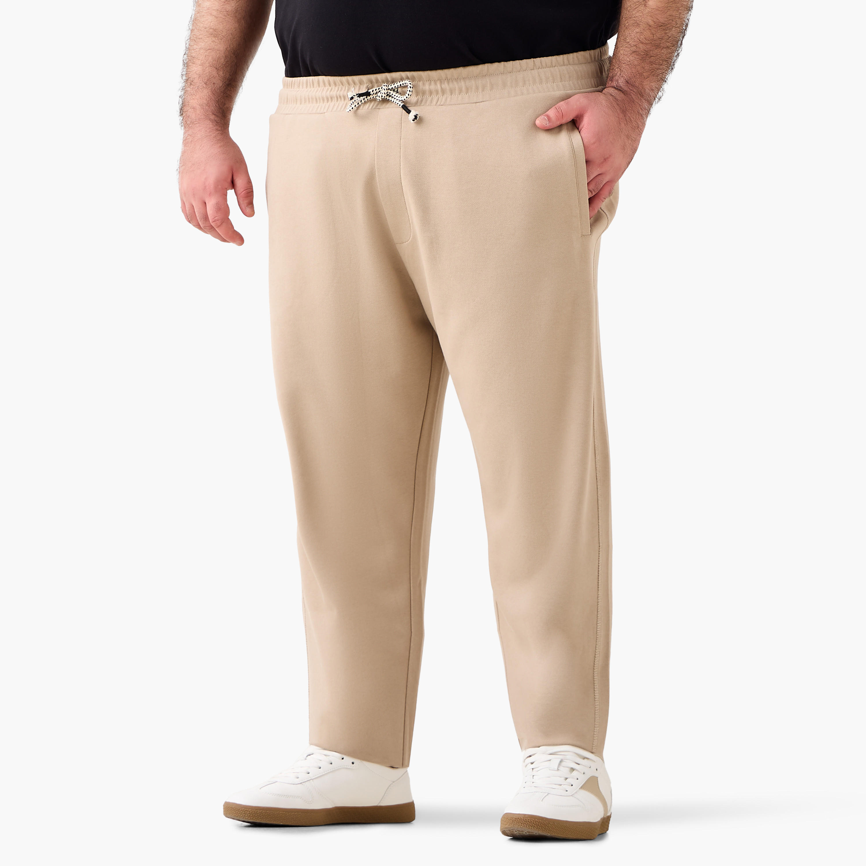 Men Relaxed Fit Joggers with Pockets-men-clothing-bottoms-joggers-image-1
