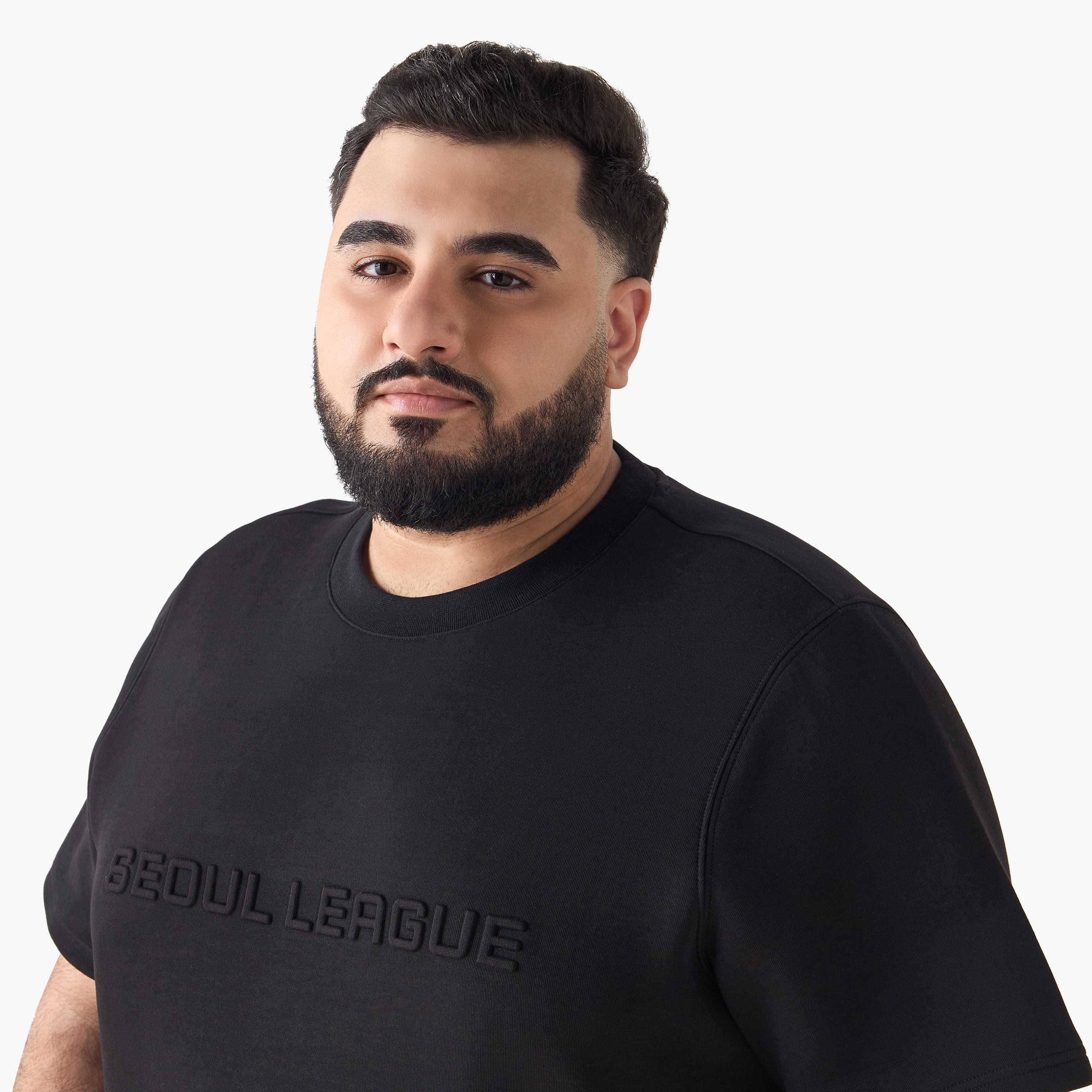 Men Regular Fit Crew Neck Short Sleeve Embossed T-shirt-men-clothing-tshirtsandpolos-tshirts-image-5