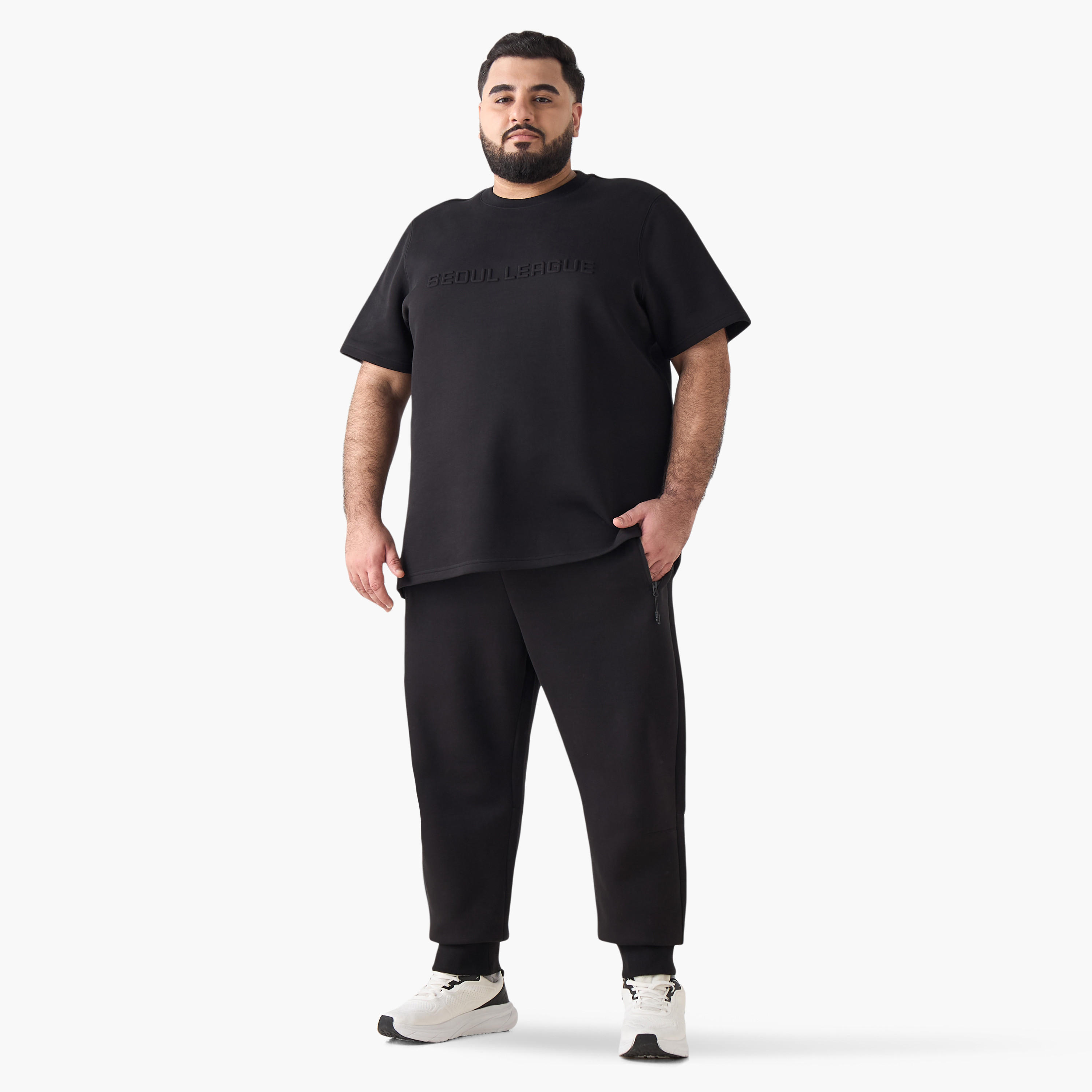 Men Regular Fit Joggers with Drawstring Closure-men-clothing-bottoms-joggers-image-3