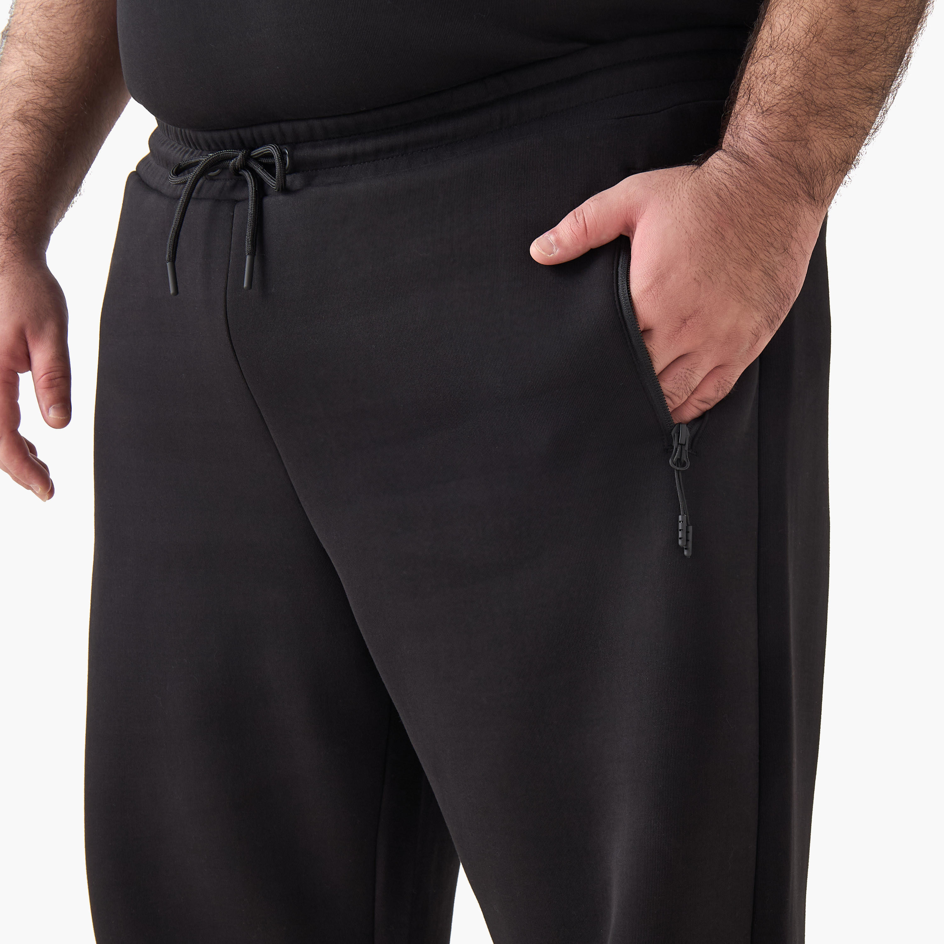 Men Regular Fit Joggers with Drawstring Closure-men-clothing-bottoms-joggers-image-5