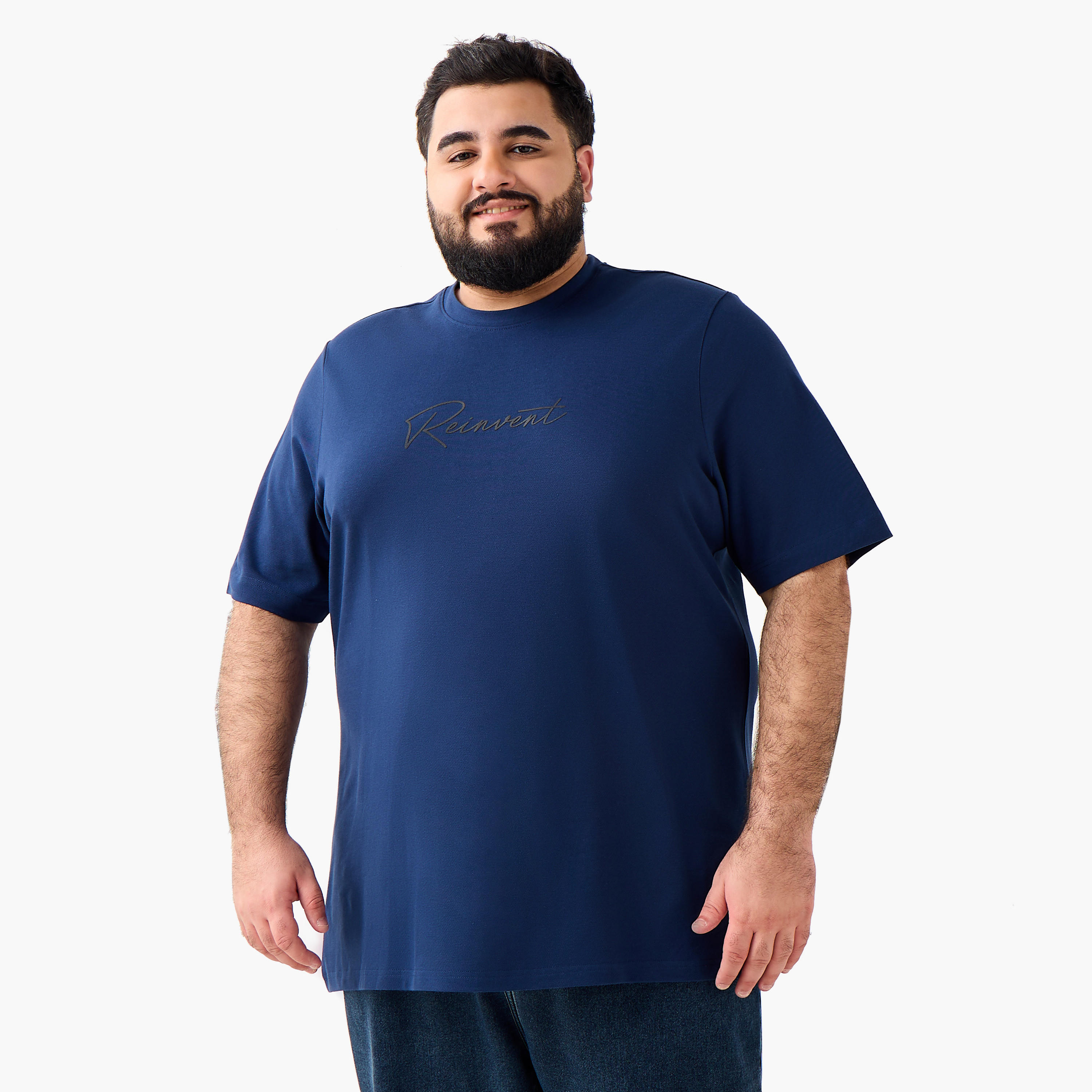 Men Regular Fit Crew Neck Short Sleeves Slogan Print T-shirt-men-clothing-tshirtsandpolos-tshirts-image-2