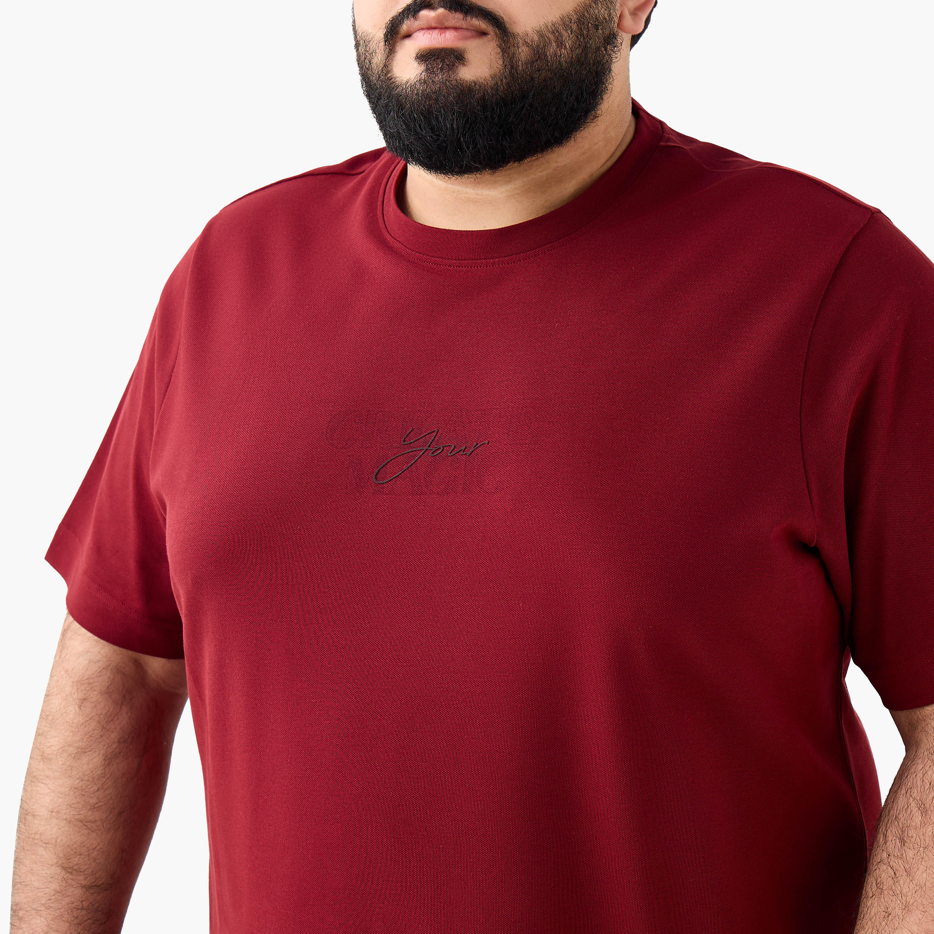 Men Regular Fit Crew Neck Short Sleeves Slogan Print T-shirt-men-clothing-tshirtsandpolos-tshirts-image-5