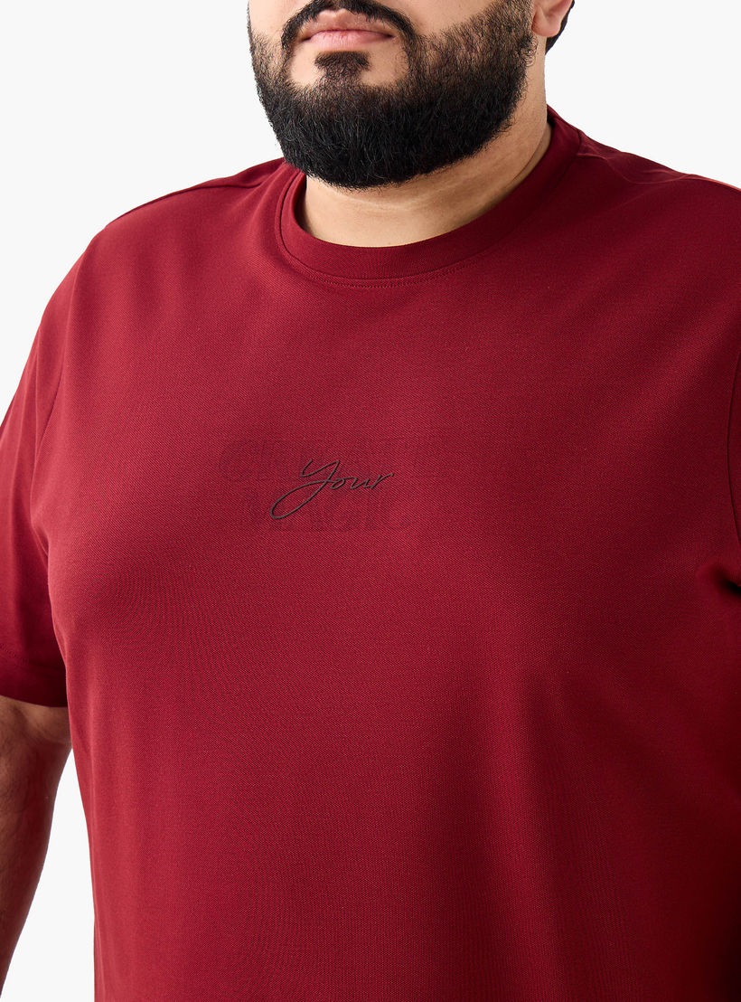 Men Regular Fit Crew Neck Short Sleeves Slogan Print T-shirt-men-clothing-tshirtsandpolos-tshirts-image-5