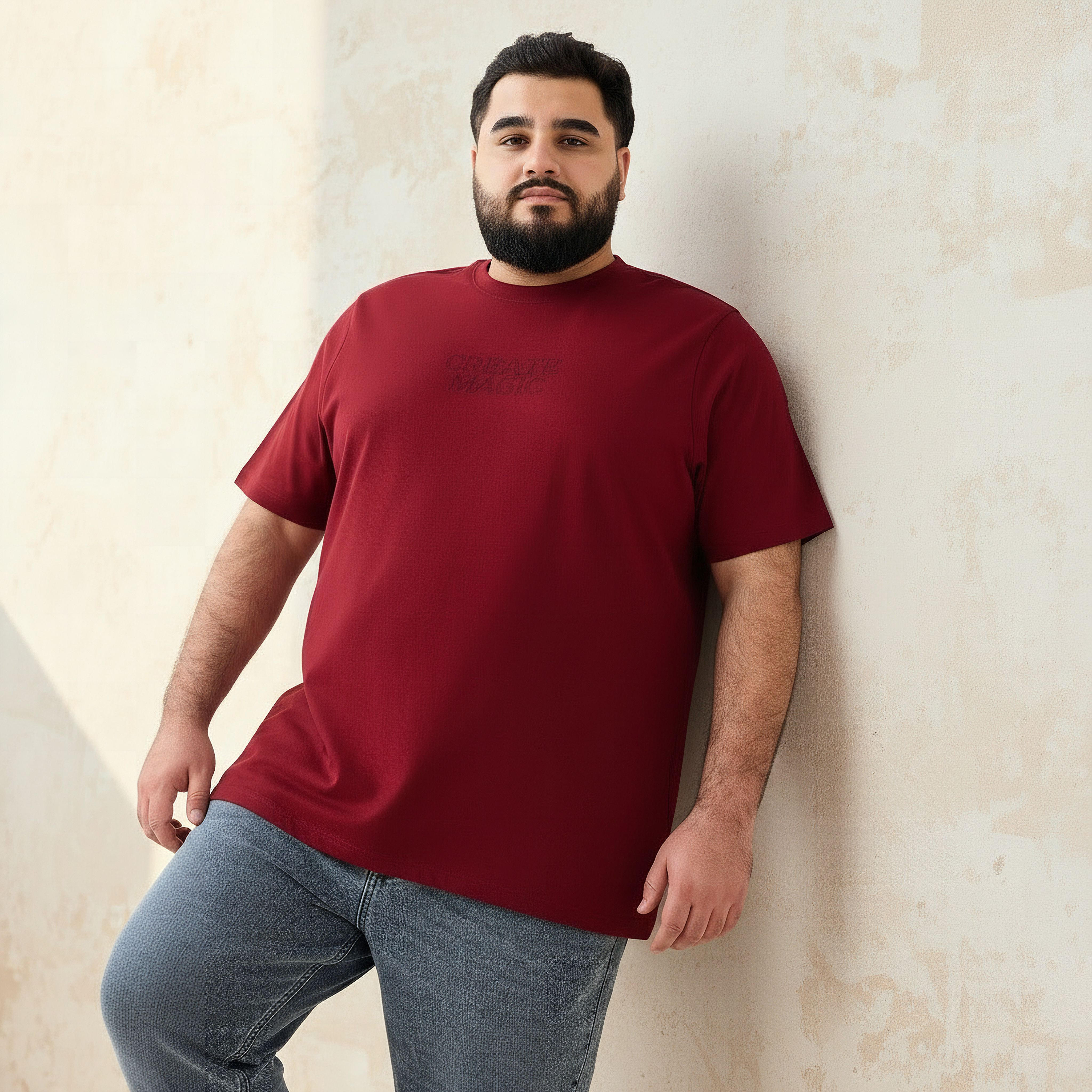 Men Regular Fit Crew Neck Short Sleeves Slogan Print T-shirt-men-clothing-tshirtsandpolos-tshirts-image-1