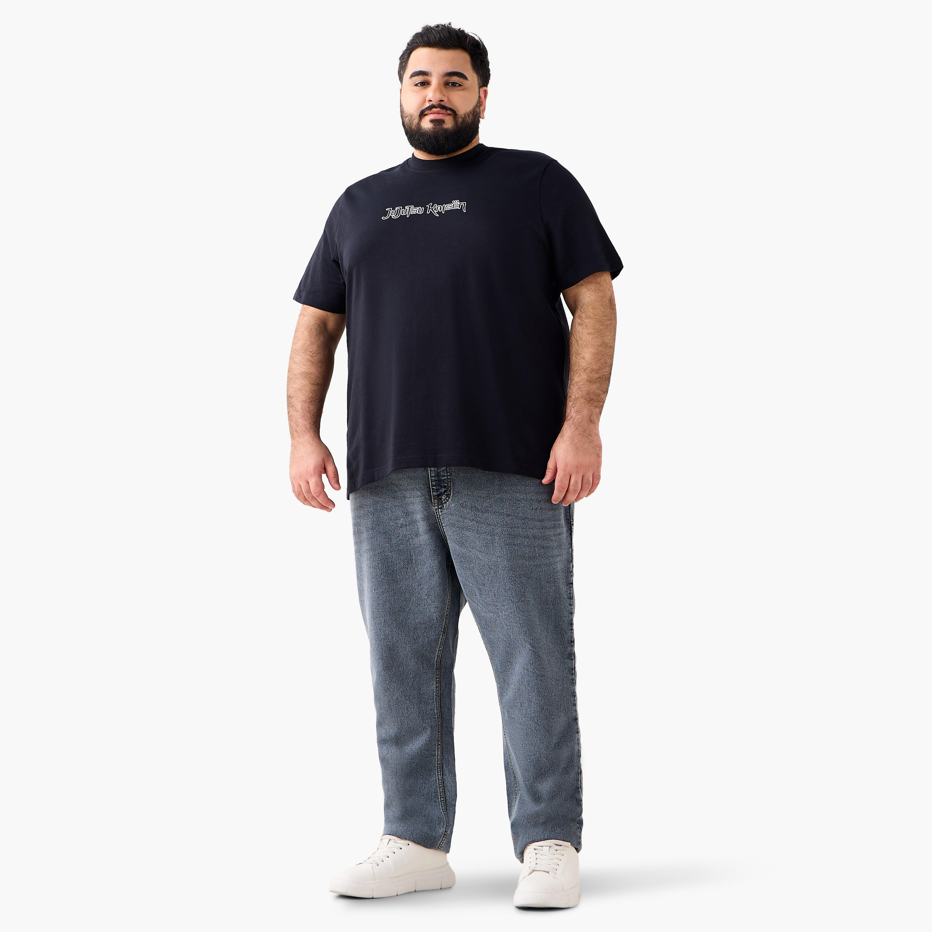 Men Regular Fit Crew Neck Short Sleeve Jujutsu Kaisen Print T-shirt-men-clothing-tshirtsandpolos-tshirts-image-3