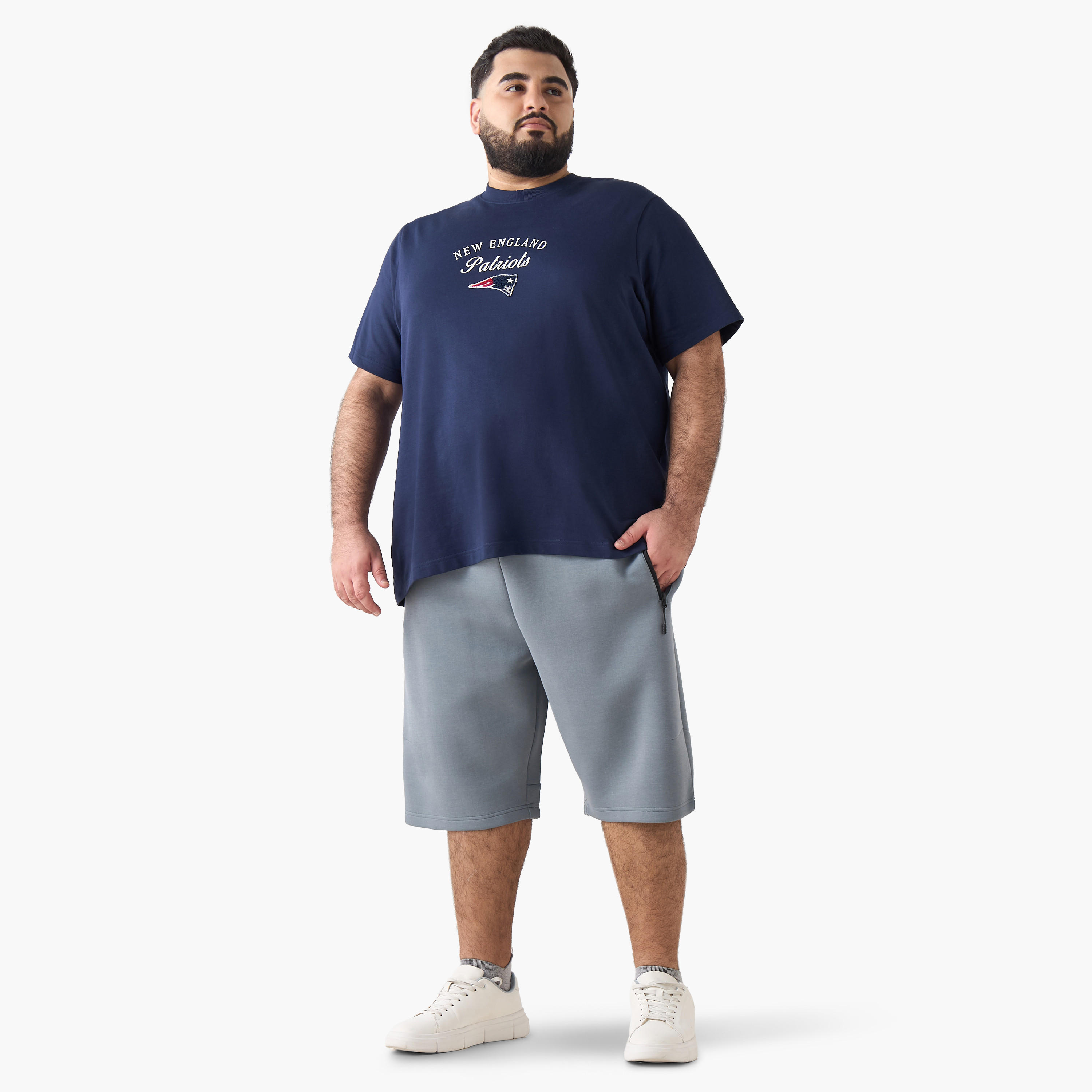 Men Regular Fit Crew Neck Short Sleeve New England Patriots Print T-shirt-men-clothing-tshirtsandpolos-tshirts-image-3