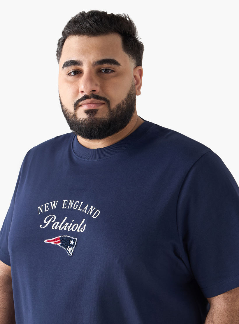 Men Regular Fit Crew Neck Short Sleeve New England Patriots Print T-shirt-men-clothing-tshirtsandpolos-tshirts-image-5
