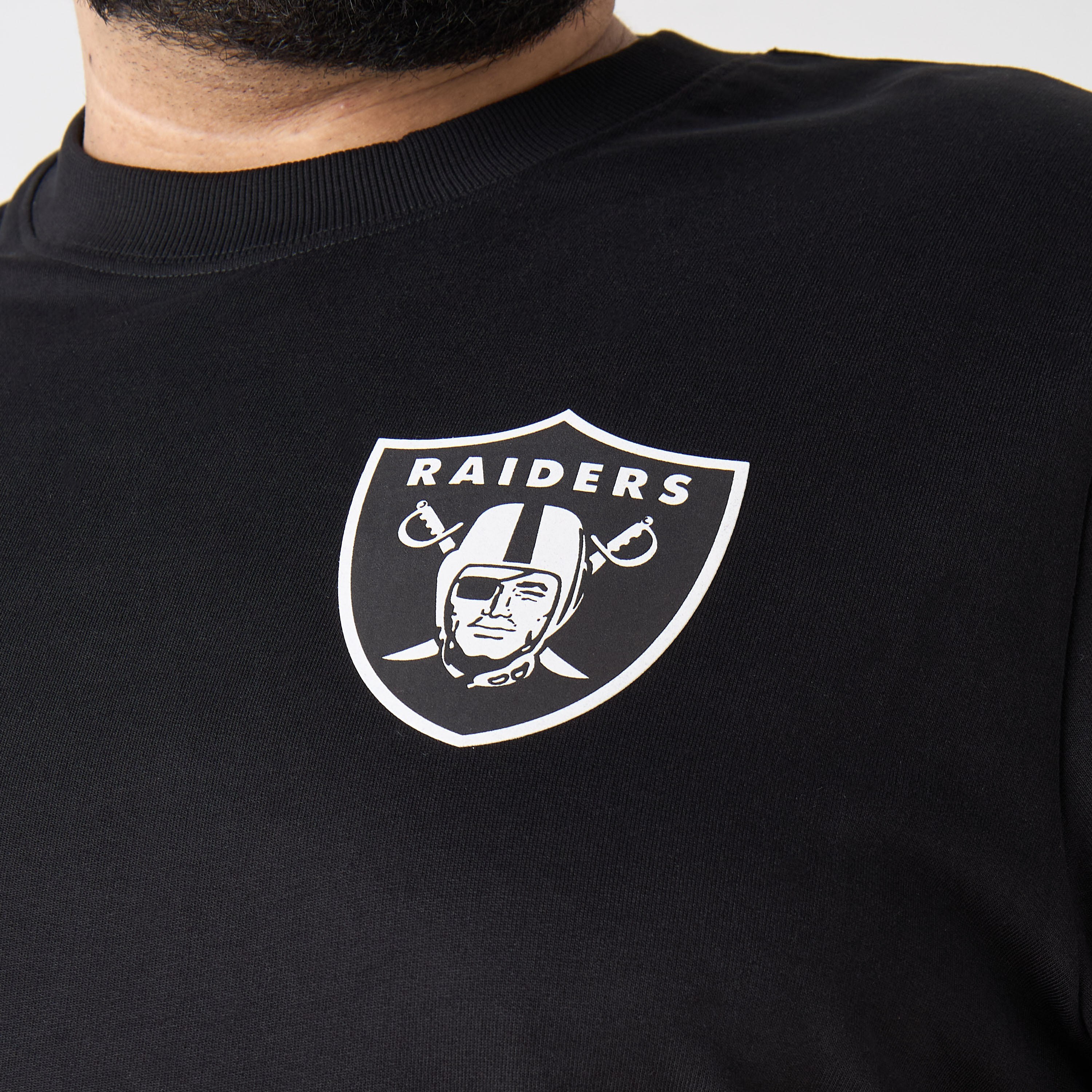 Men Regular Fit Round Neck Short Sleeve Las Vegas Raiders Print T-shirt-men-clothing-tshirtsandpolos-tshirts-image-6