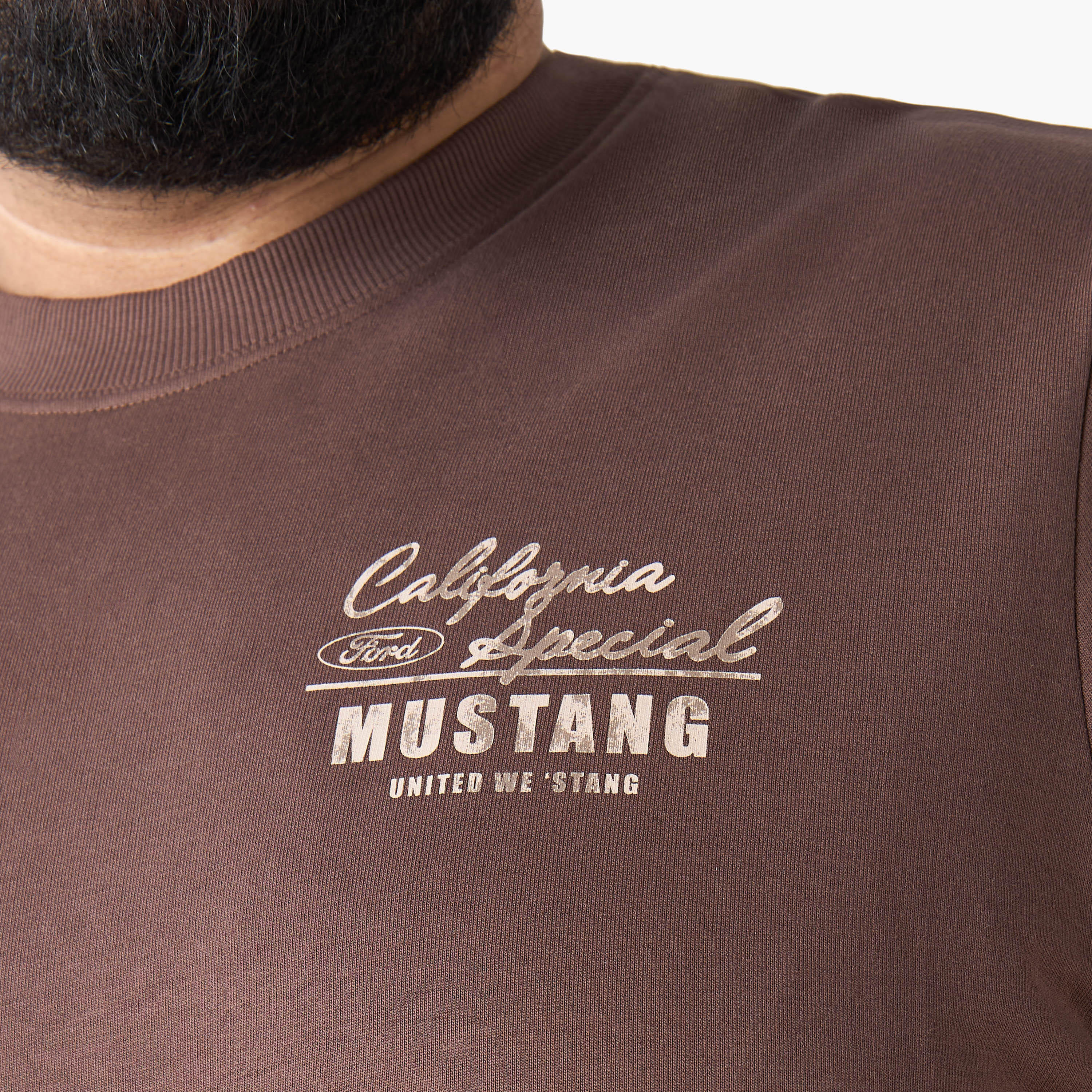Men Regular Fit Round Neck Short Sleeve Ford Mustang Print T-shirt-men-clothing-tshirtsandpolos-tshirts-image-6
