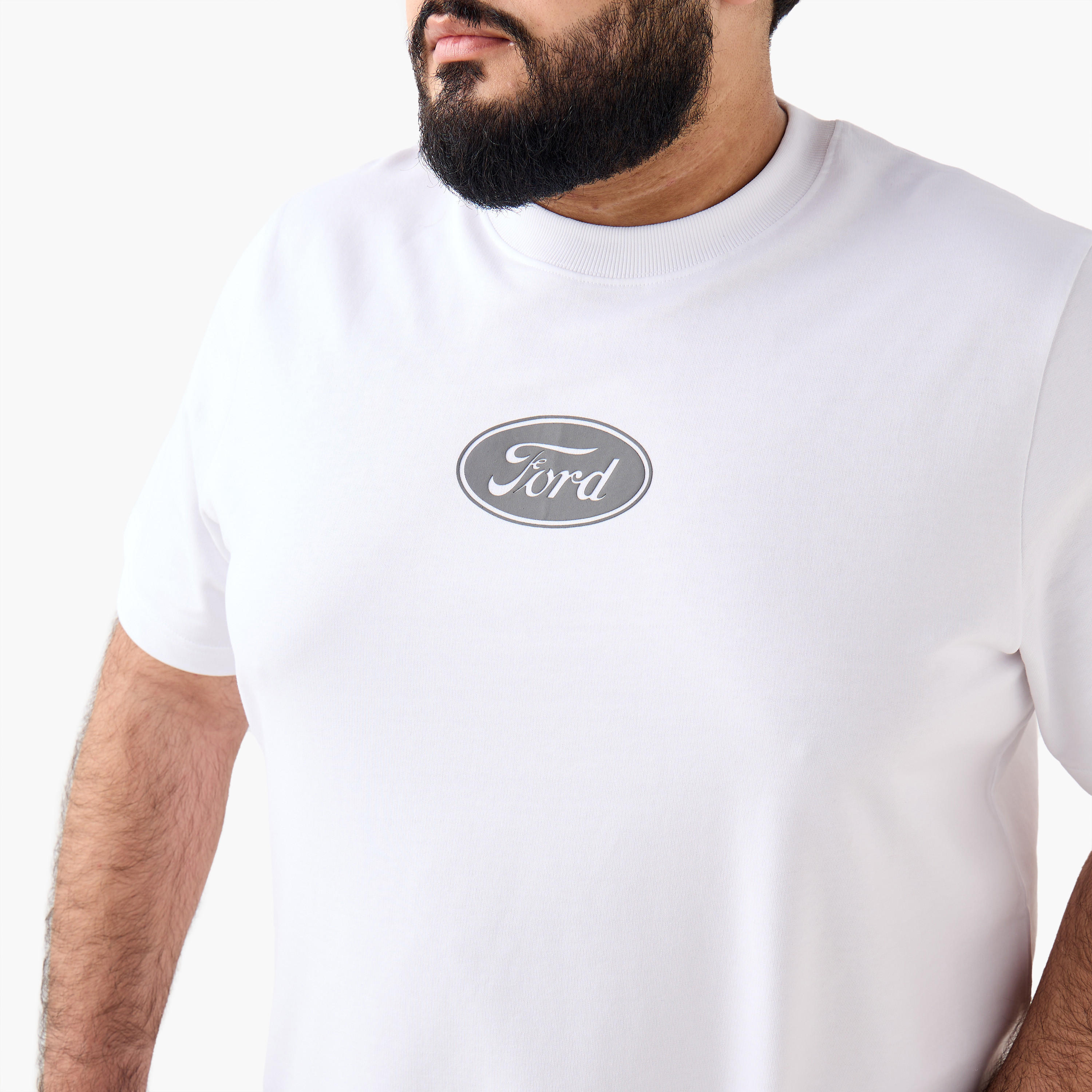 Men Regular Fit Crew Neck Short Sleeves Ford Mustang Print T-shirt-men-clothing-tshirtsandpolos-tshirts-image-5