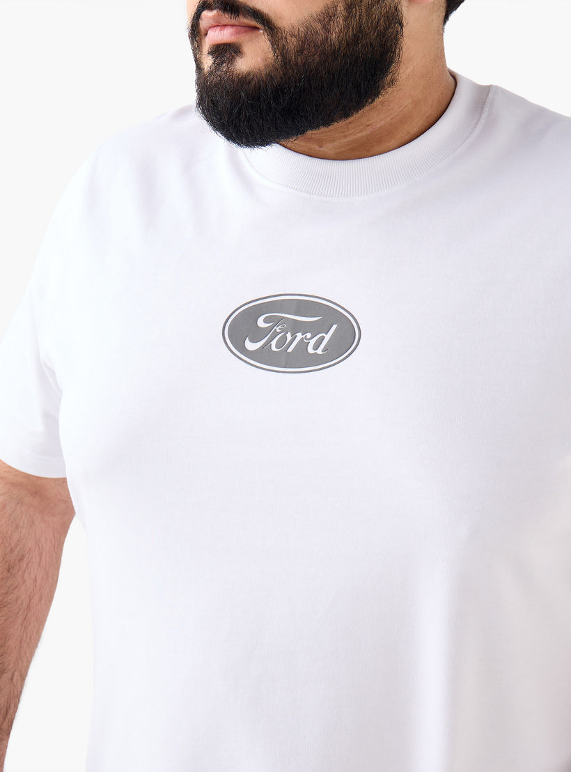 Men Regular Fit Crew Neck Short Sleeves Ford Mustang Print T-shirt-men-clothing-tshirtsandpolos-tshirts-image-5