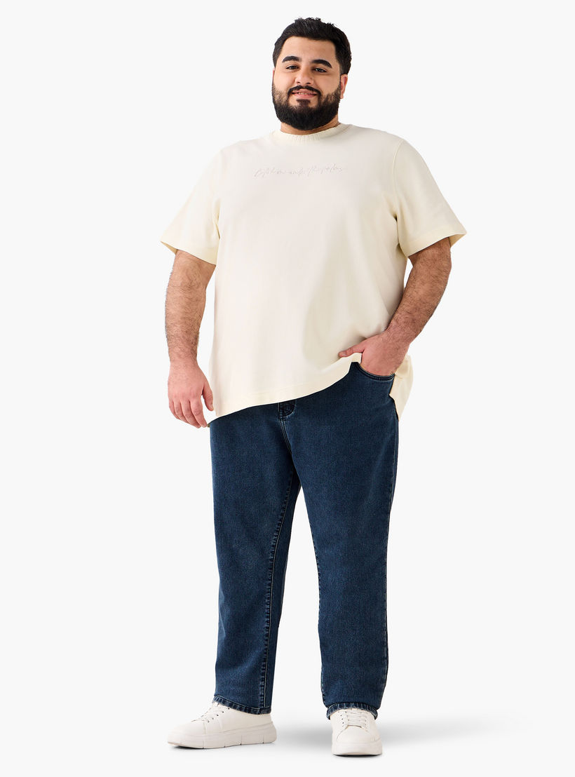 Men Relaxed Fit Flexi Waist Drawstring Closure Jeans-men-clothing-bottoms-jeans-image-3