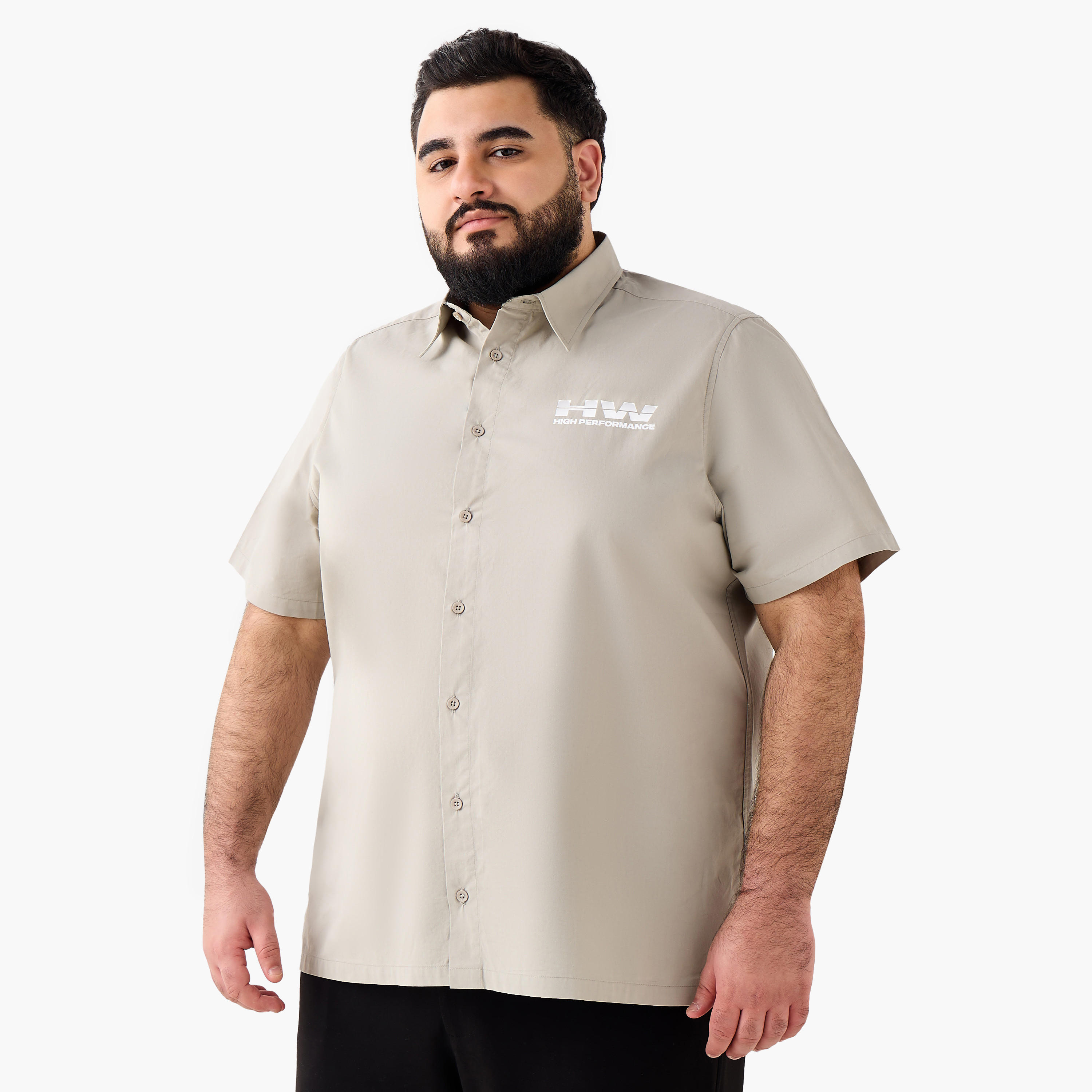 Men Regular Fit Collared Hot Wheels Print Short Sleeves Shirt-men-clothing-shirts-image-2