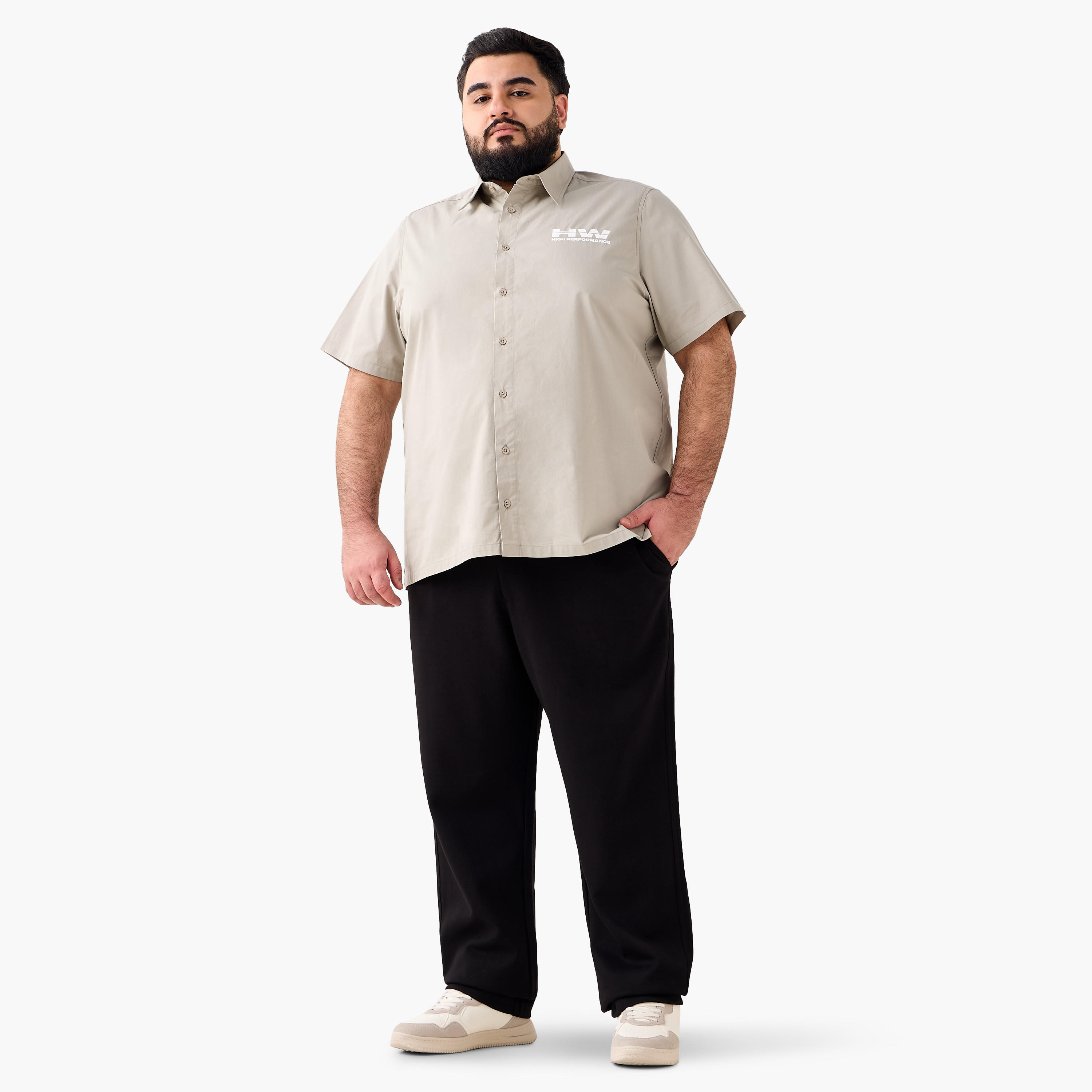 قميص بأكمام قصيرة وطبعات وقصة عادية للرجال-men-clothing-shirts-image-4