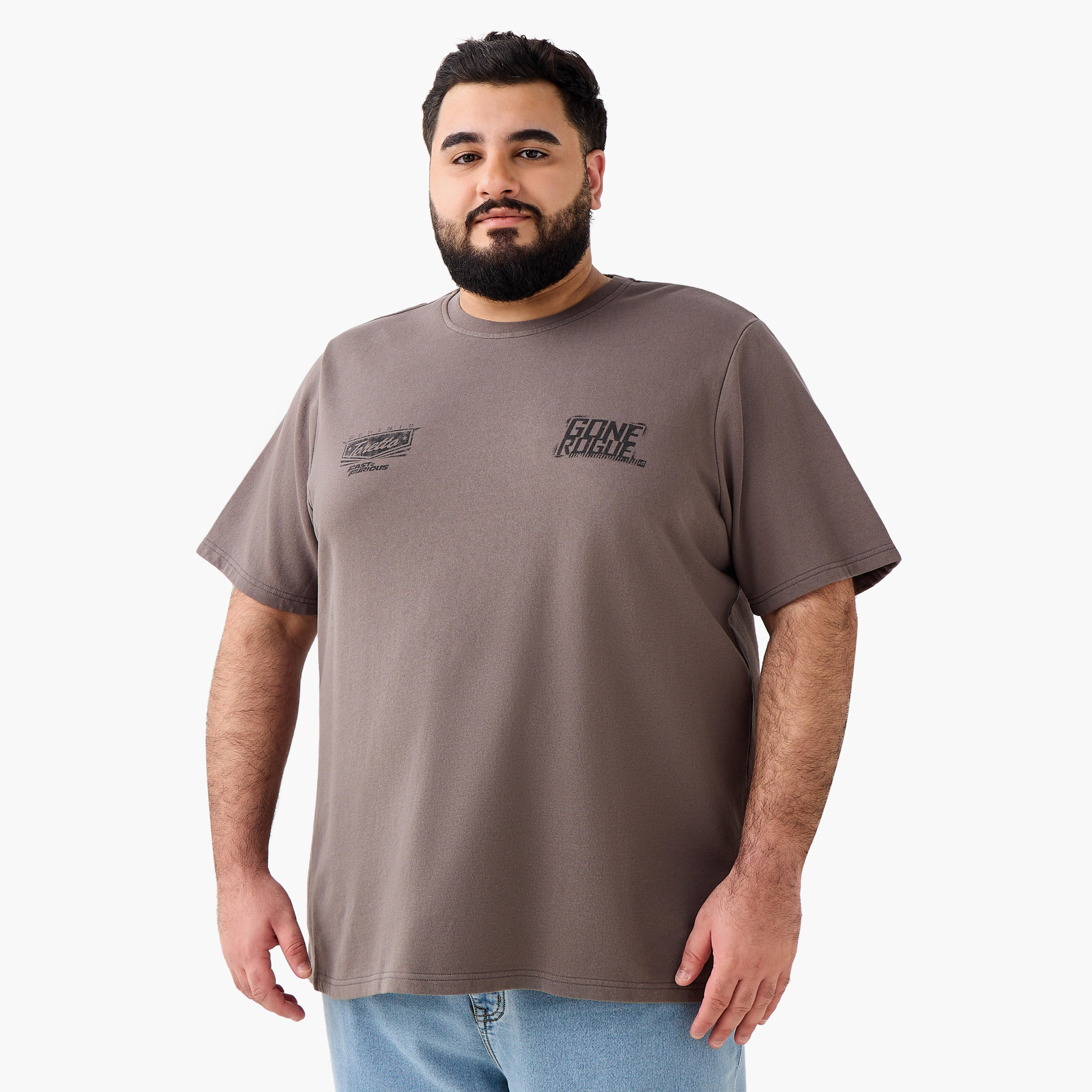 Men Regular Fit Crew Neck Short Sleeves Fast and Furious Print T-shirt-men-clothing-tshirtsandpolos-tshirts-image-3